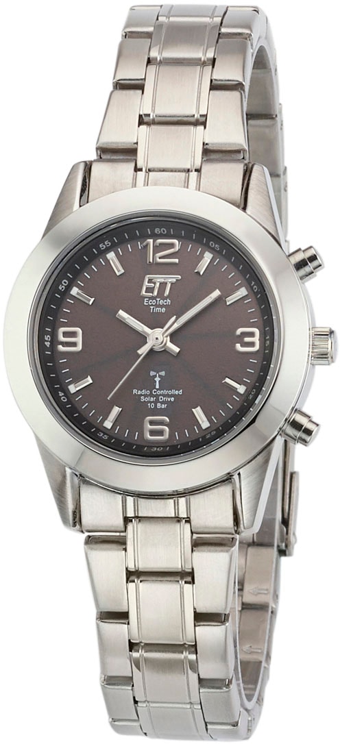 ETT Funkuhr »Gobi«, (Set, 2 tlg., Uhr und Ladelampe), Armbanduhr, Damenuhr, Solar