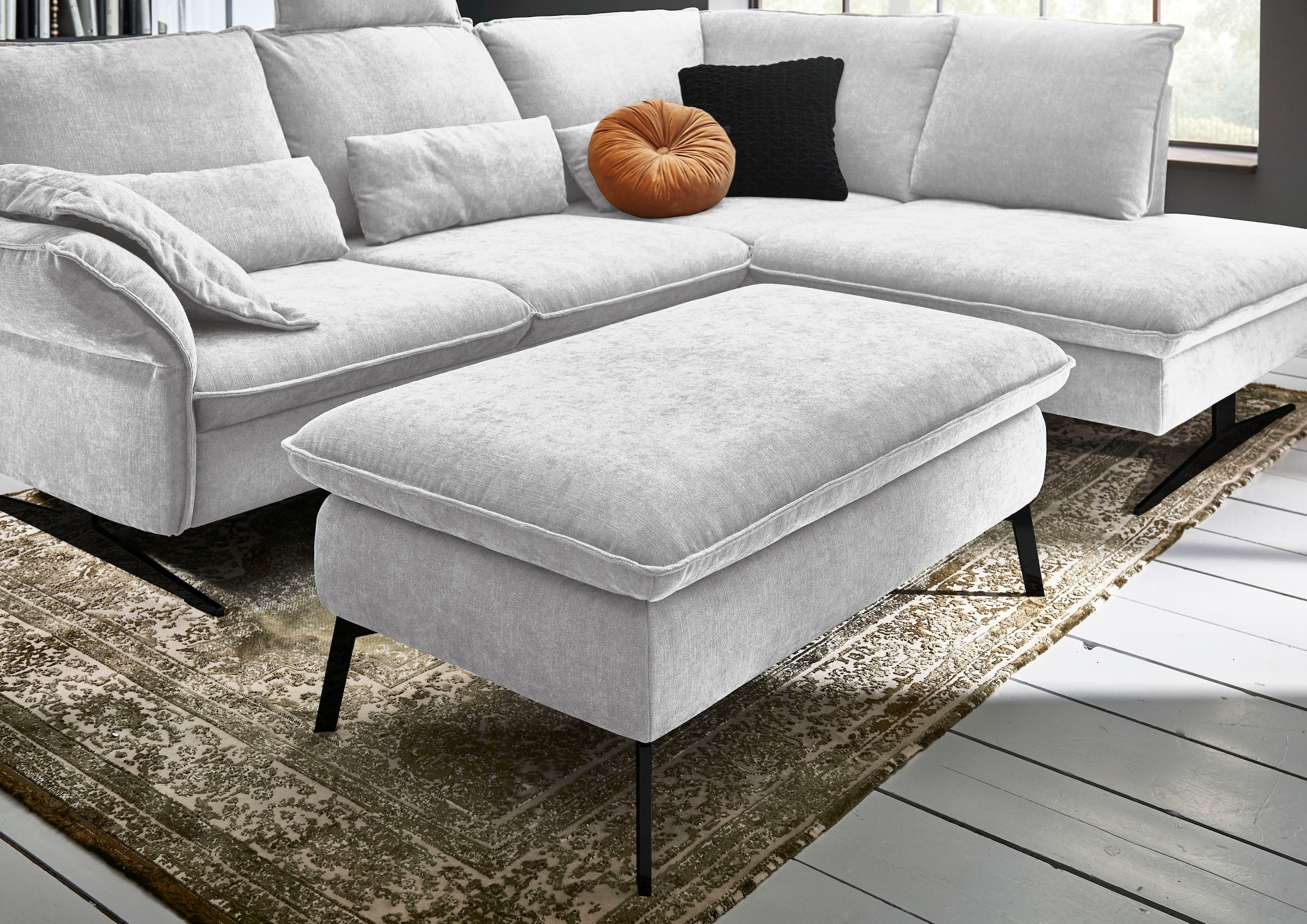 3C Carina Hockerbank »Haya«, passend zum Haya"-Recamieren-Ecksofa, Bodenfreiheit 18 cm