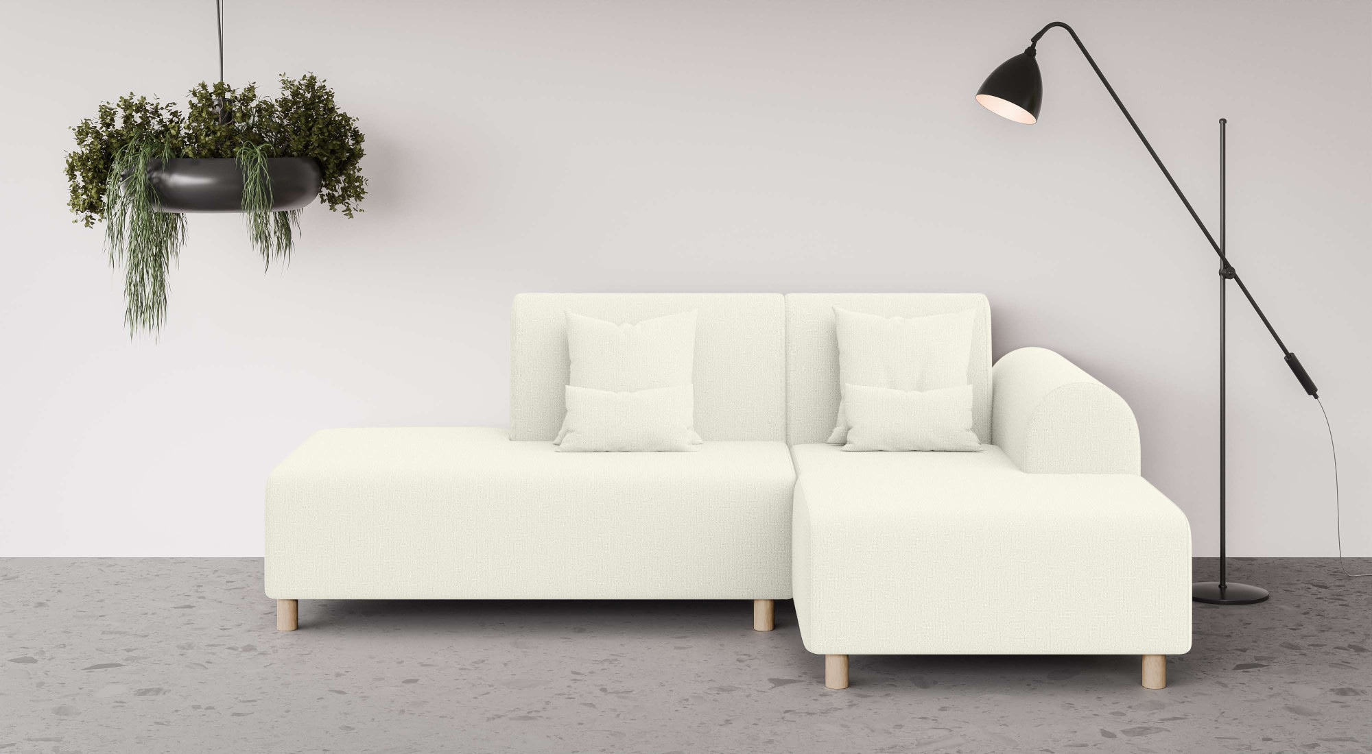 OTTO home Ecksofa »Suyala« L-Form mit Hocker günstig online kaufen