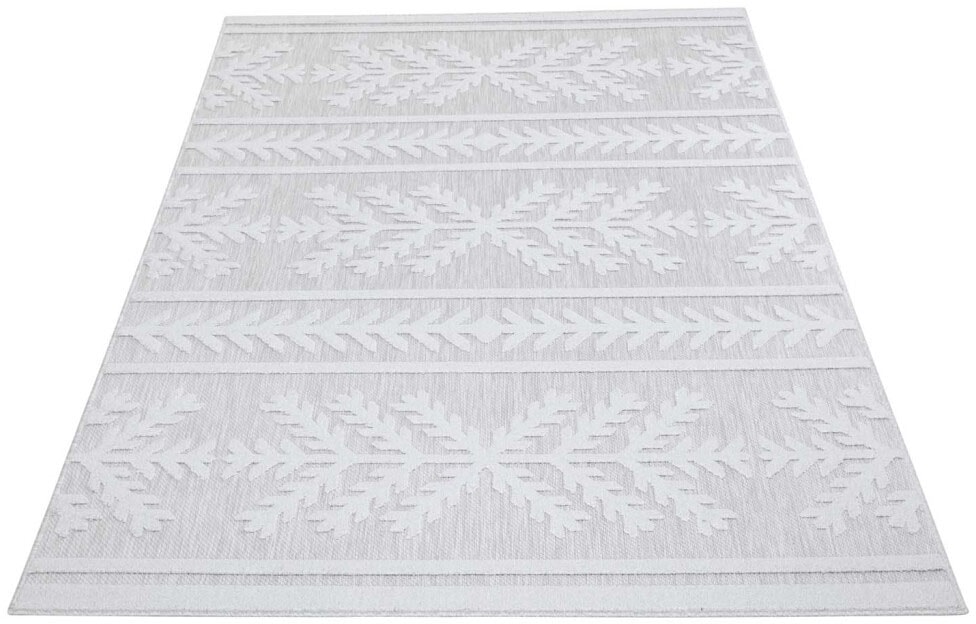 Carpet City Teppich »In-& Outdoorteppich Santorini 411, 3D-Effekt, Boho-Optik«, rechteckig, 5 mm Höhe, Wetterfest & UV-beständig für Terrasse, Balkon, Küche, Flur