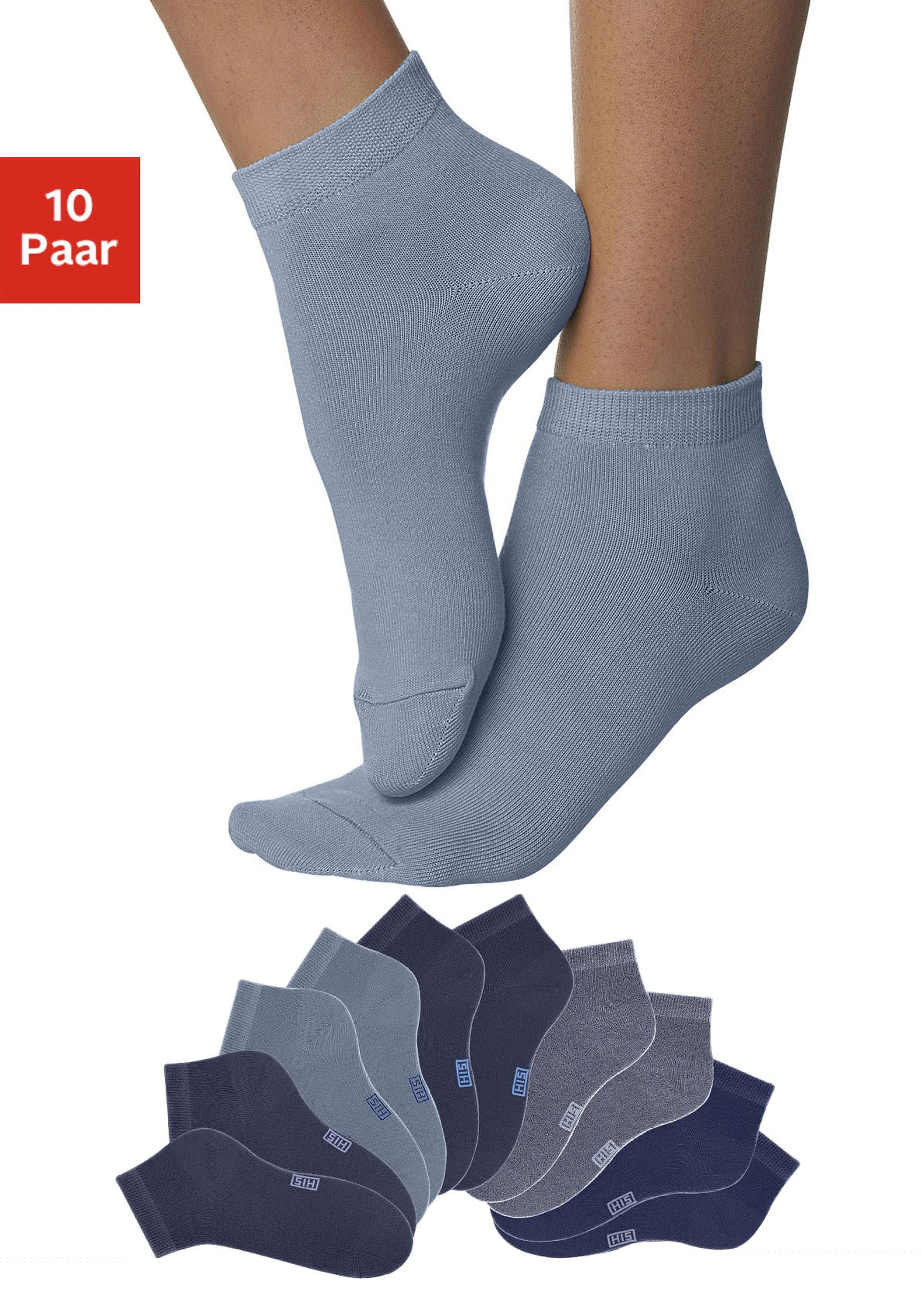 mit online Ferse bestellen Kurzsocken, (10 verstärkter Paar), und Spitze H.I.S