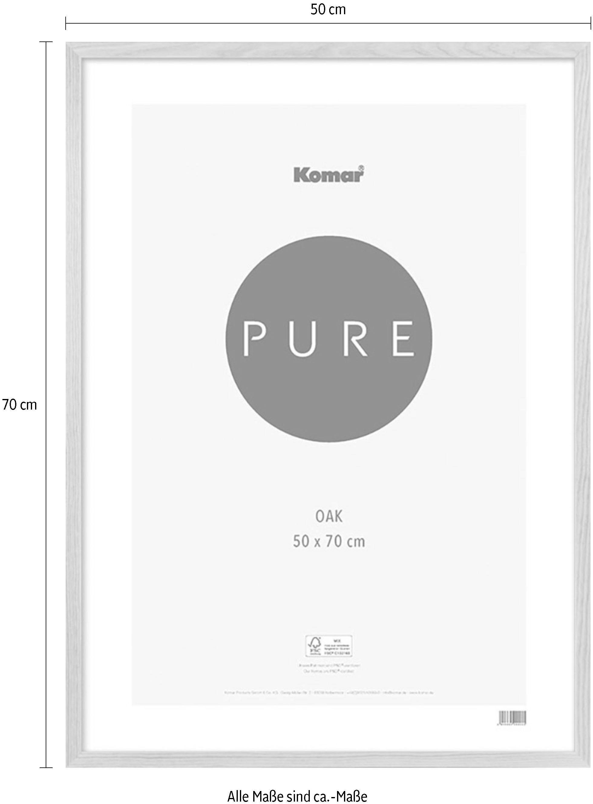 Komar Bilderrahmen »Pure«, Echtholzrahmen mit hochtransparentem Acrylglas