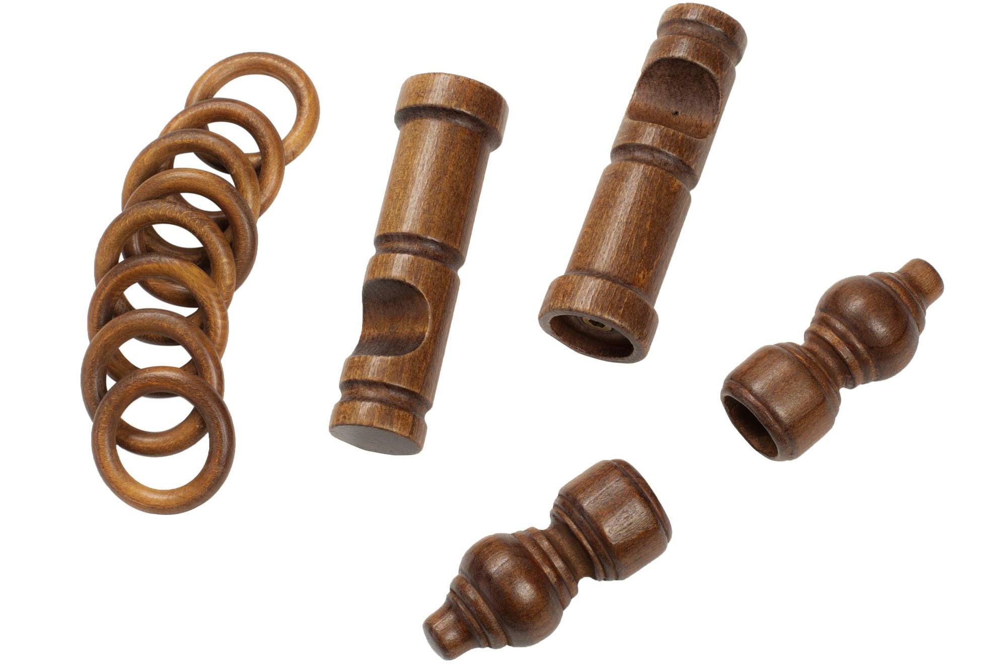 SN DECO GROUP Gardinenstange »Filigrano«, 1 läufig-läufig, Fixmaß, 28 mm, Holz, verschiedene Längen und Farben, Komplettset