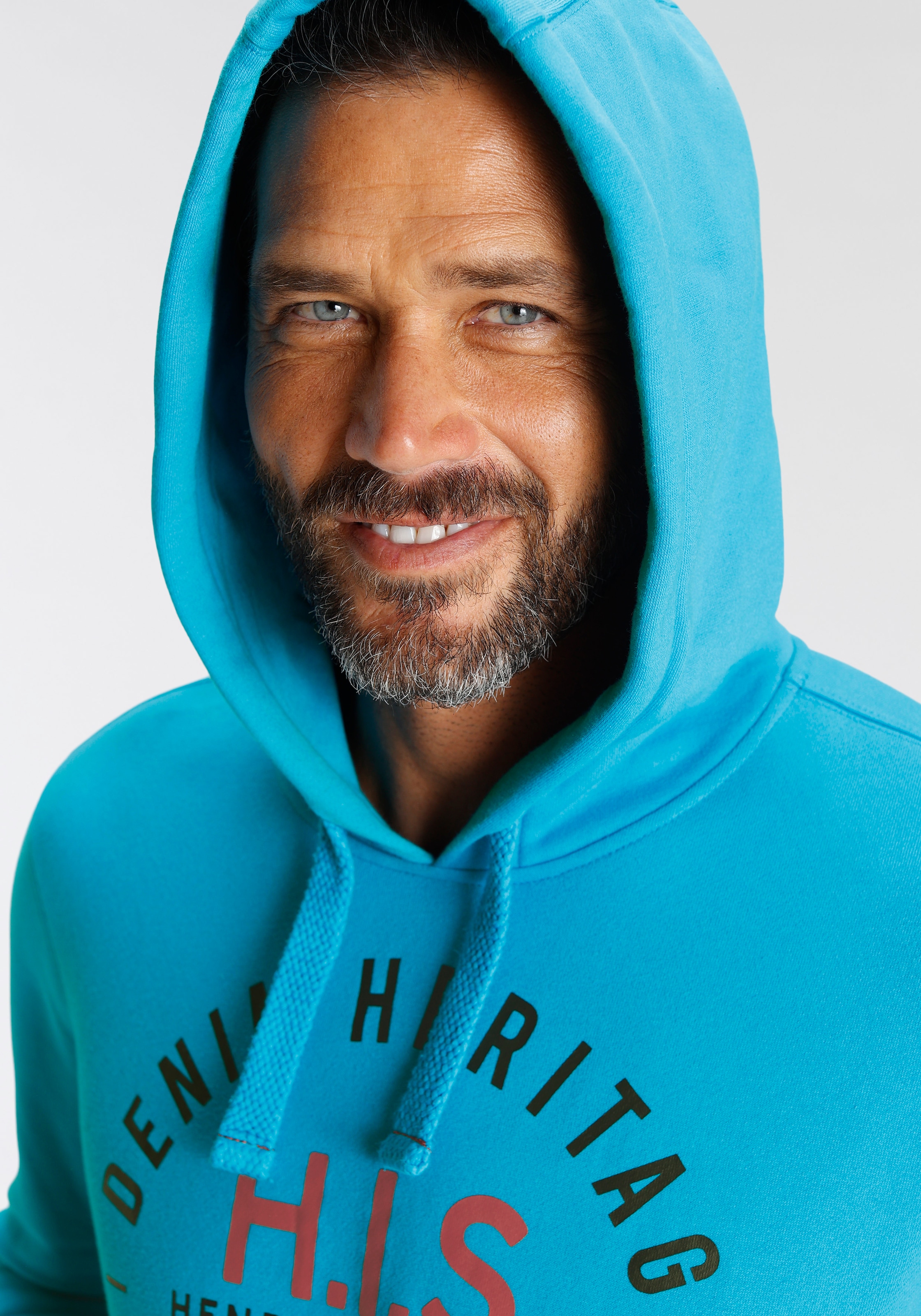 H.I.S Kapuzensweatshirt, Langarm, lässige Passform, mit Kängurutasche