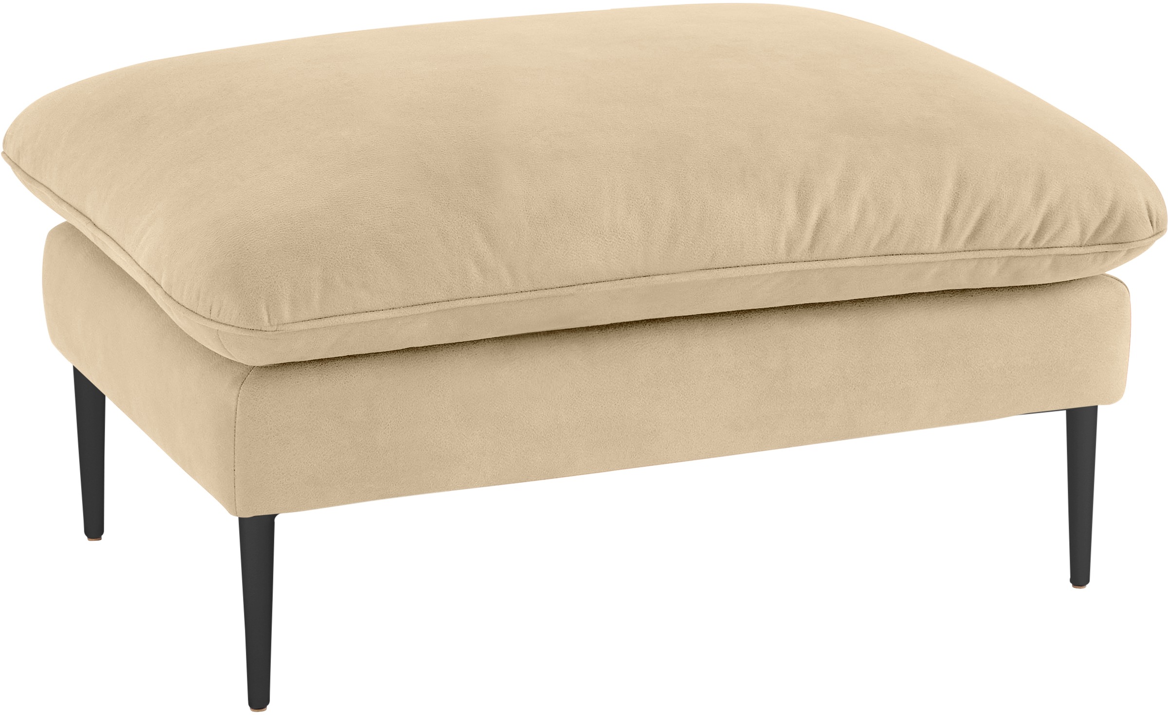 W.SCHILLIG Hocker »enjoy&MORE«, Füße schwarz pulverbeschichtet, Breite 106 cm