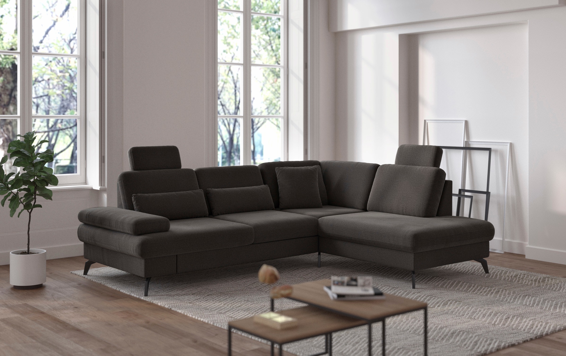 sit&more Ecksofa »Morris L-Form, inkl. Sitztiefenverstellung« wahlweise mit günstig online kaufen