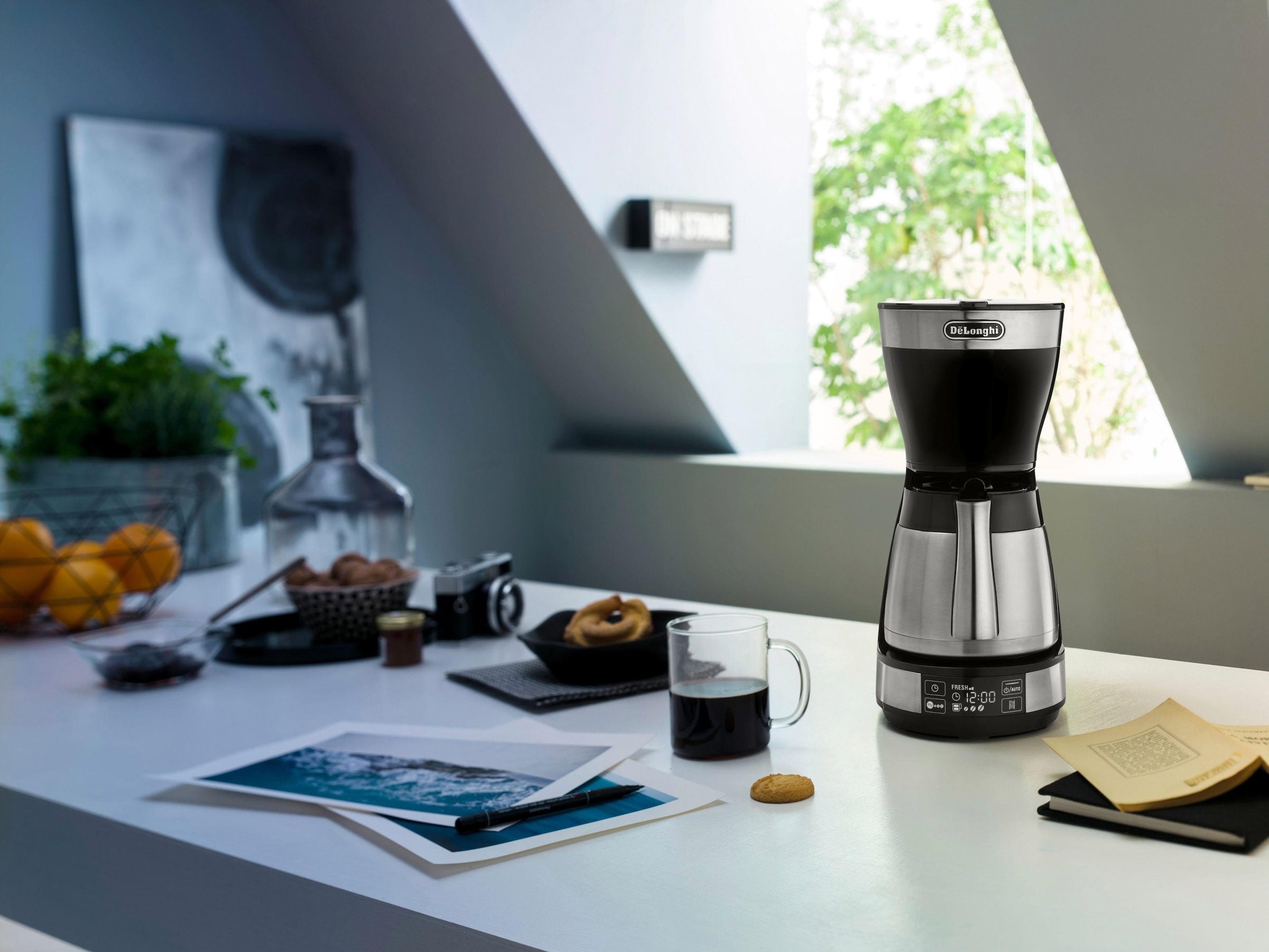 De'Longhi Filterkaffeemaschine »ICM 16731«, 1,25 l Kaffeekanne, Papierfilter