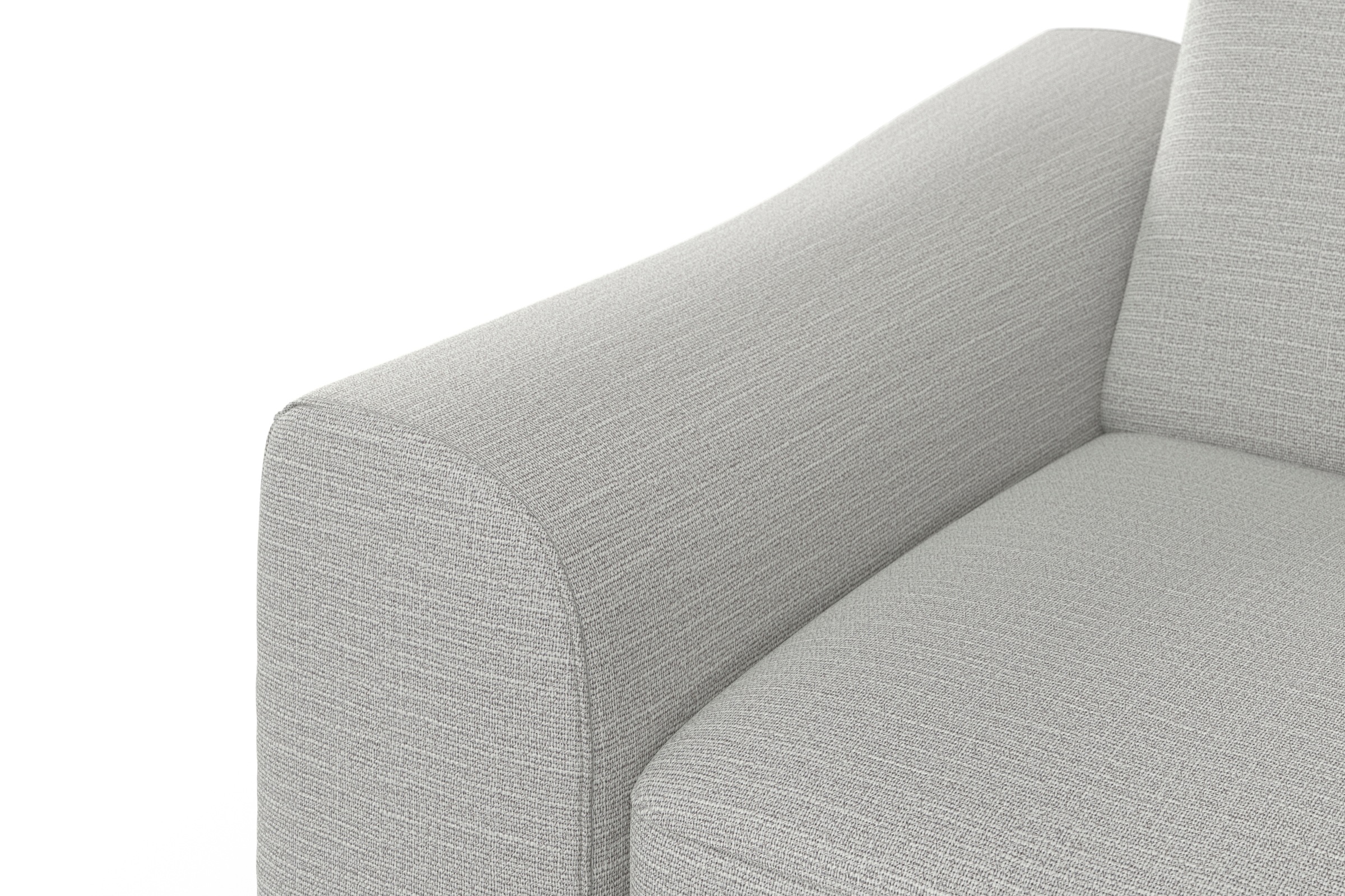 sit&more Ecksofa »Dundee L-Form« mit Federkern und Edelstahlfüßen, wahlweise mit Kopfteilverstellung