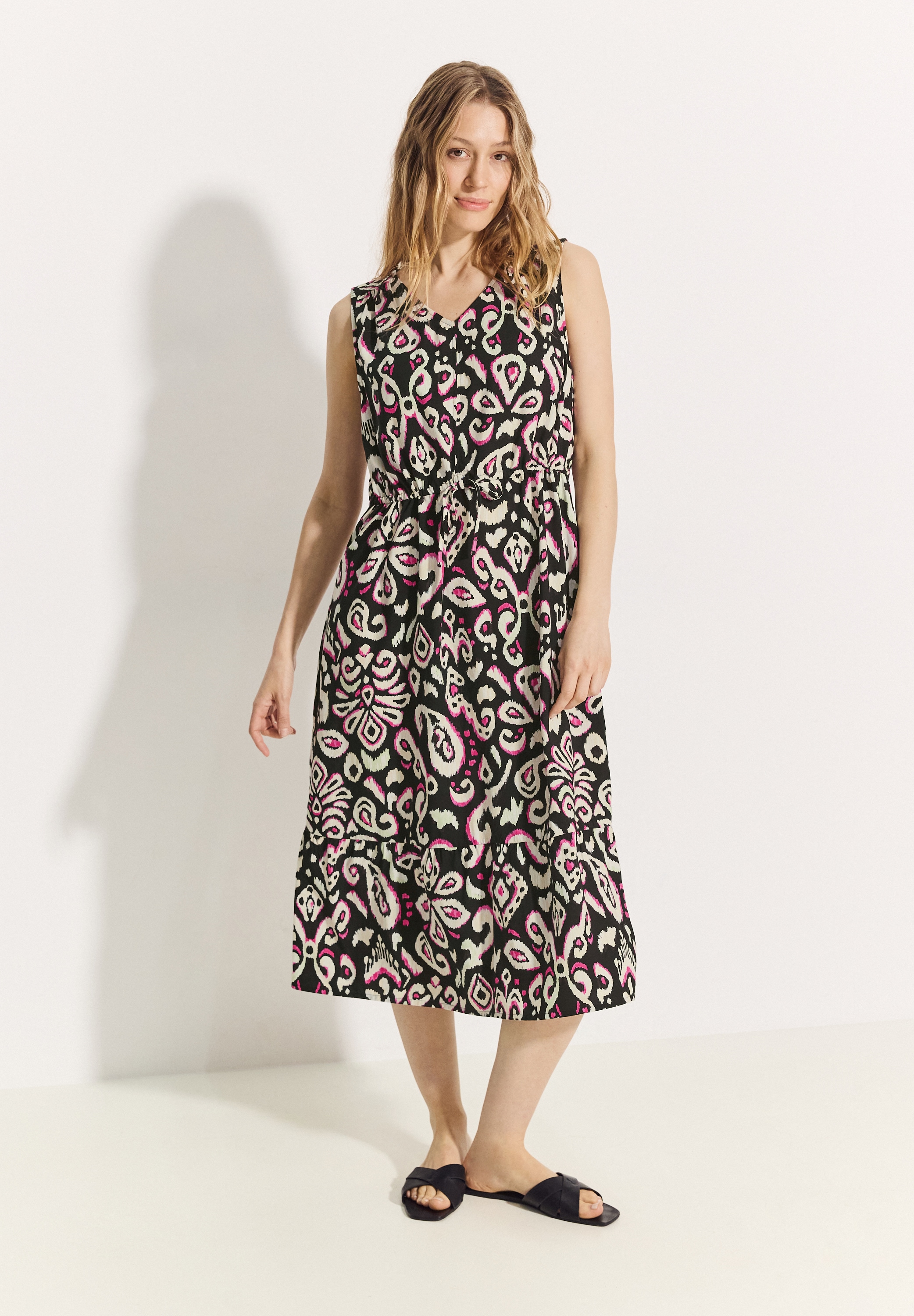 Cecil Midikleid, mit All-Over Print