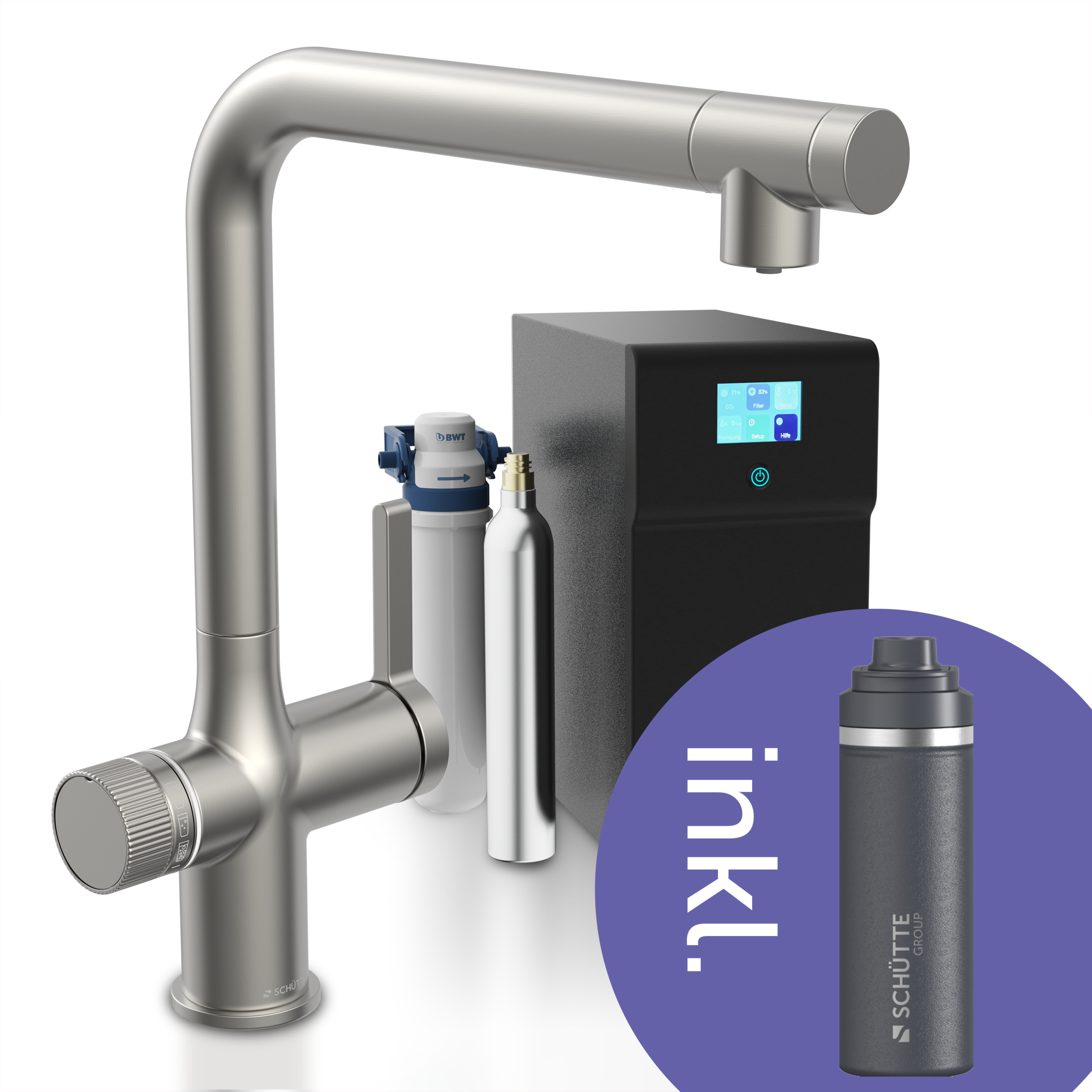 Schütte Küchenarmatur »"AQUADUCT" Sprudelwasser-Spültischarmatur« mit Kühls günstig online kaufen