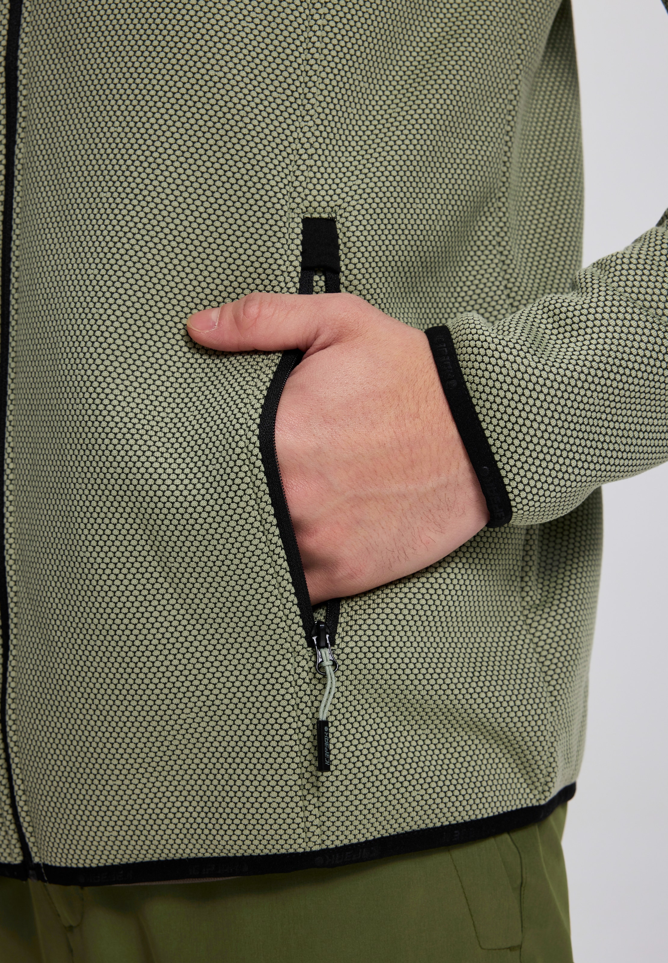 Icepeak Fleecejacke »BREDSTEDT« sportlicher Stil, mit Stehkragen, mit Reißverschlusstaschen