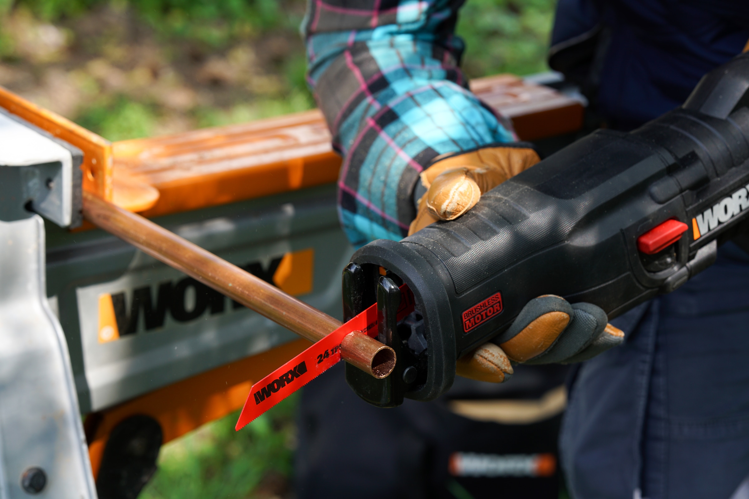 Worx Akku-Säbelsäge »WX516.9 NITRO«, Brushless-Motor, variable Drehzahlregelung, ohne Akku & Ladegerät