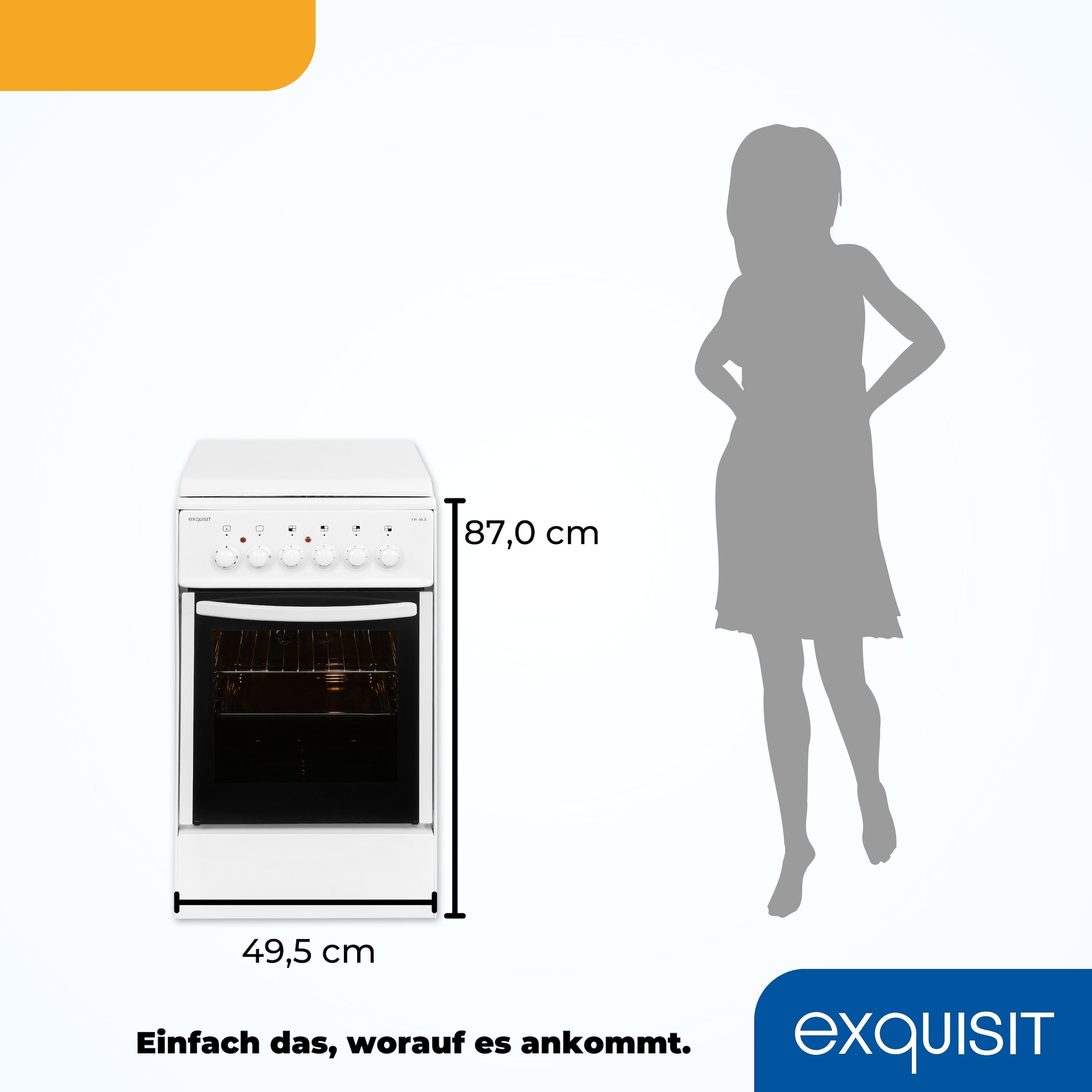 exquisit Elektro-Standherd »EH 10.3 F2«