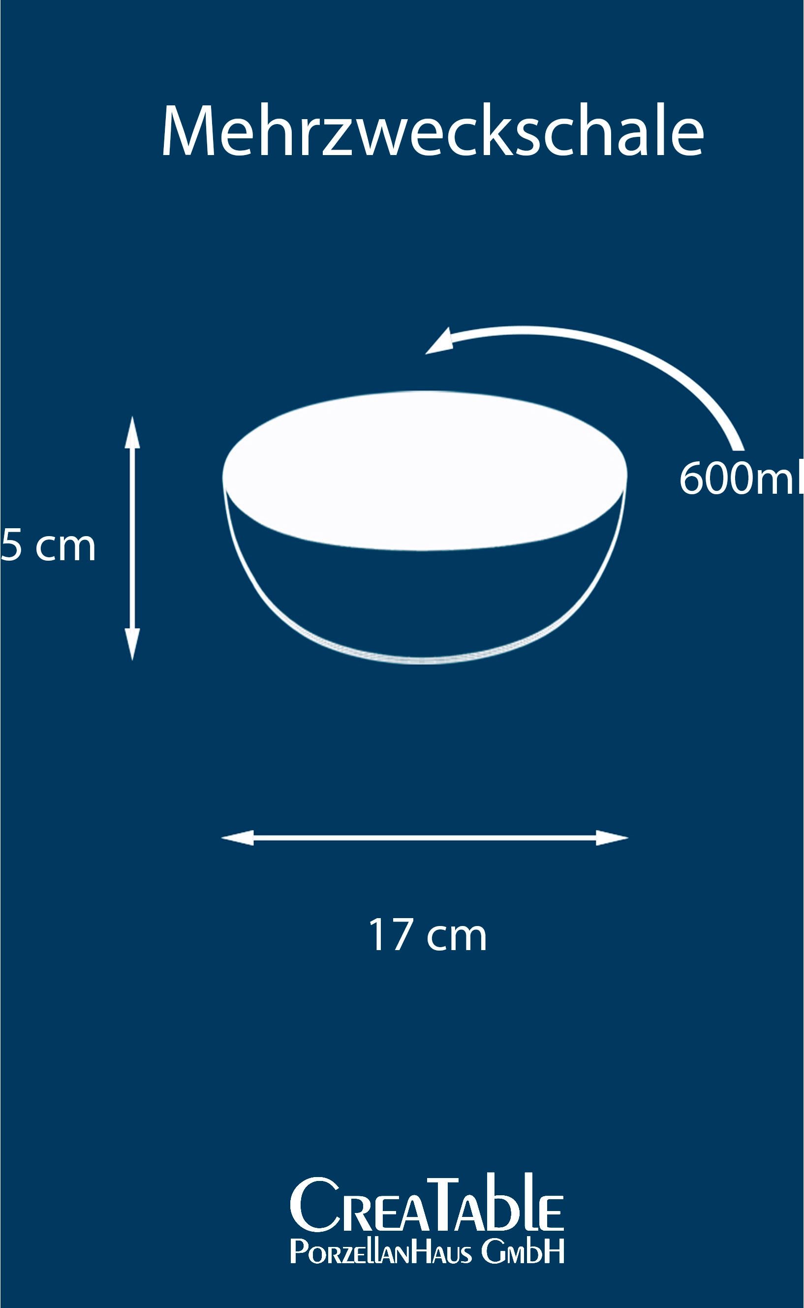 CreaTable Müslischale »Yuki«, 4 tlg., aus Steinzeug, Reaktiv-Digitaldruck, jedes Stück ein Unikat, Ø 17 cm