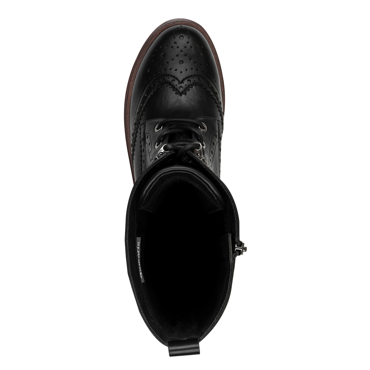 Tamaris Schnürstiefel  , Blockabsatz, Langschaftstiefel mit trendiger Lyrolochung