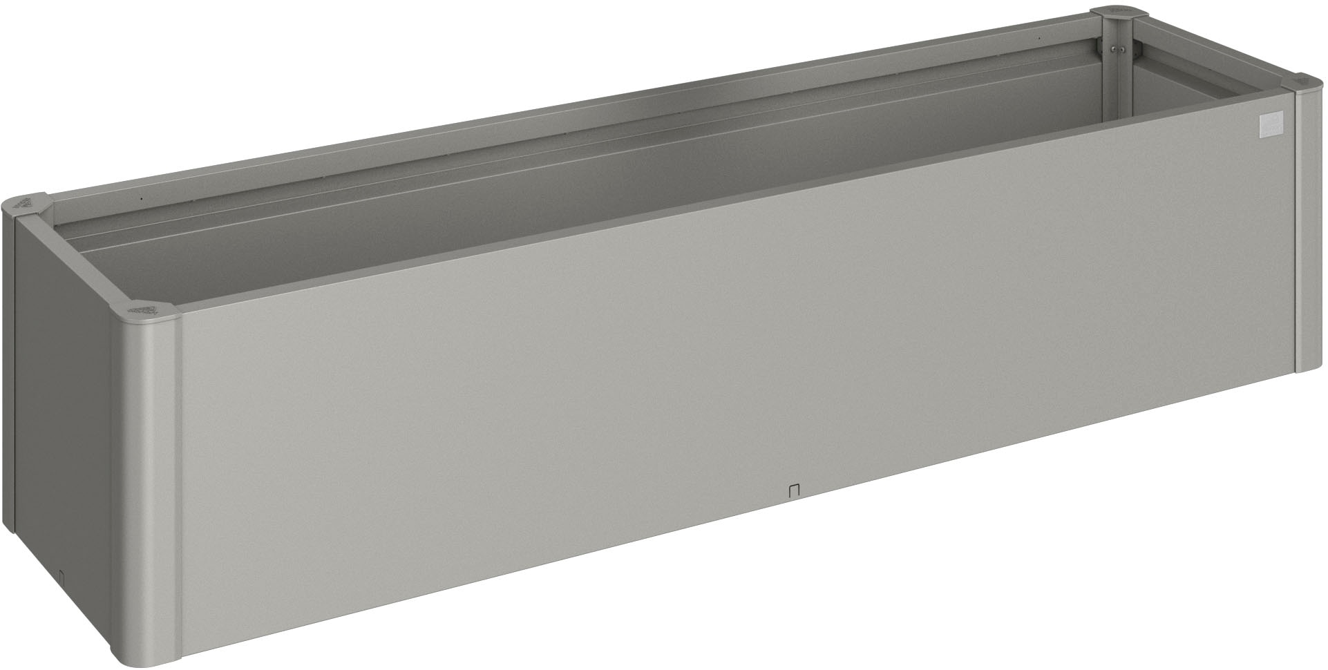 BIOHORT Hochbeet »BELVEDERE mini 2x0, 5; verschiedene Farben« 201x53x45 cm, extrem langlebig, aus Metall quarzgrau-metallic