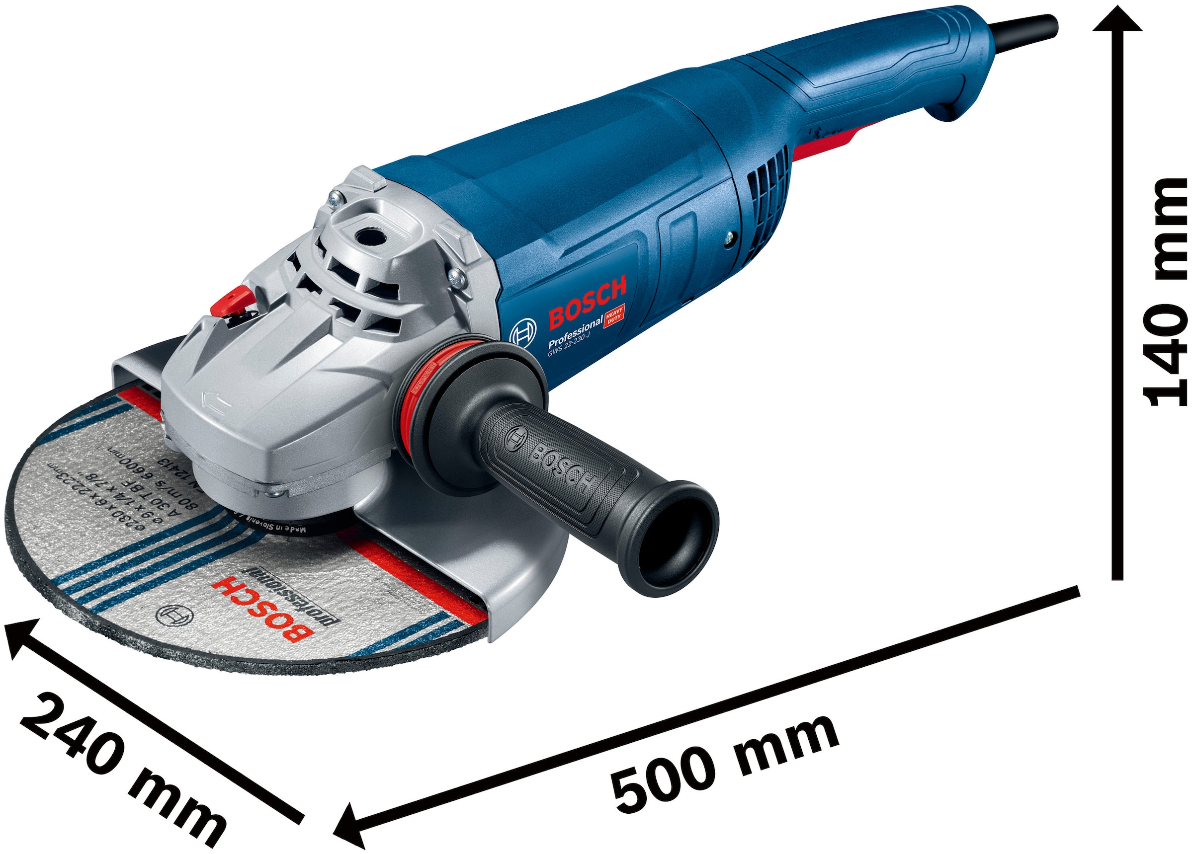 Bosch Professional Winkelschleifer »GWS 22-230 J«