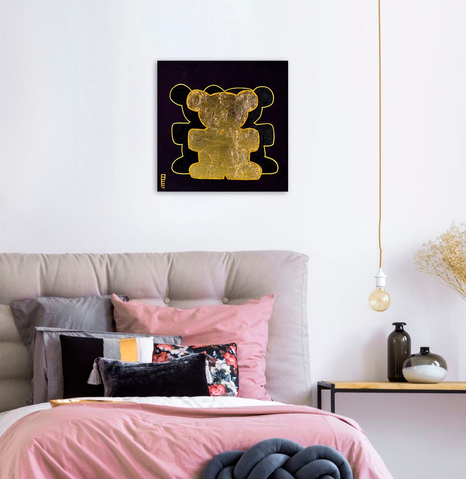 queence Leinwandbild »Bears III«, Bär-Bären-Kunst, (1 St.), Premium-Leinwan günstig online kaufen