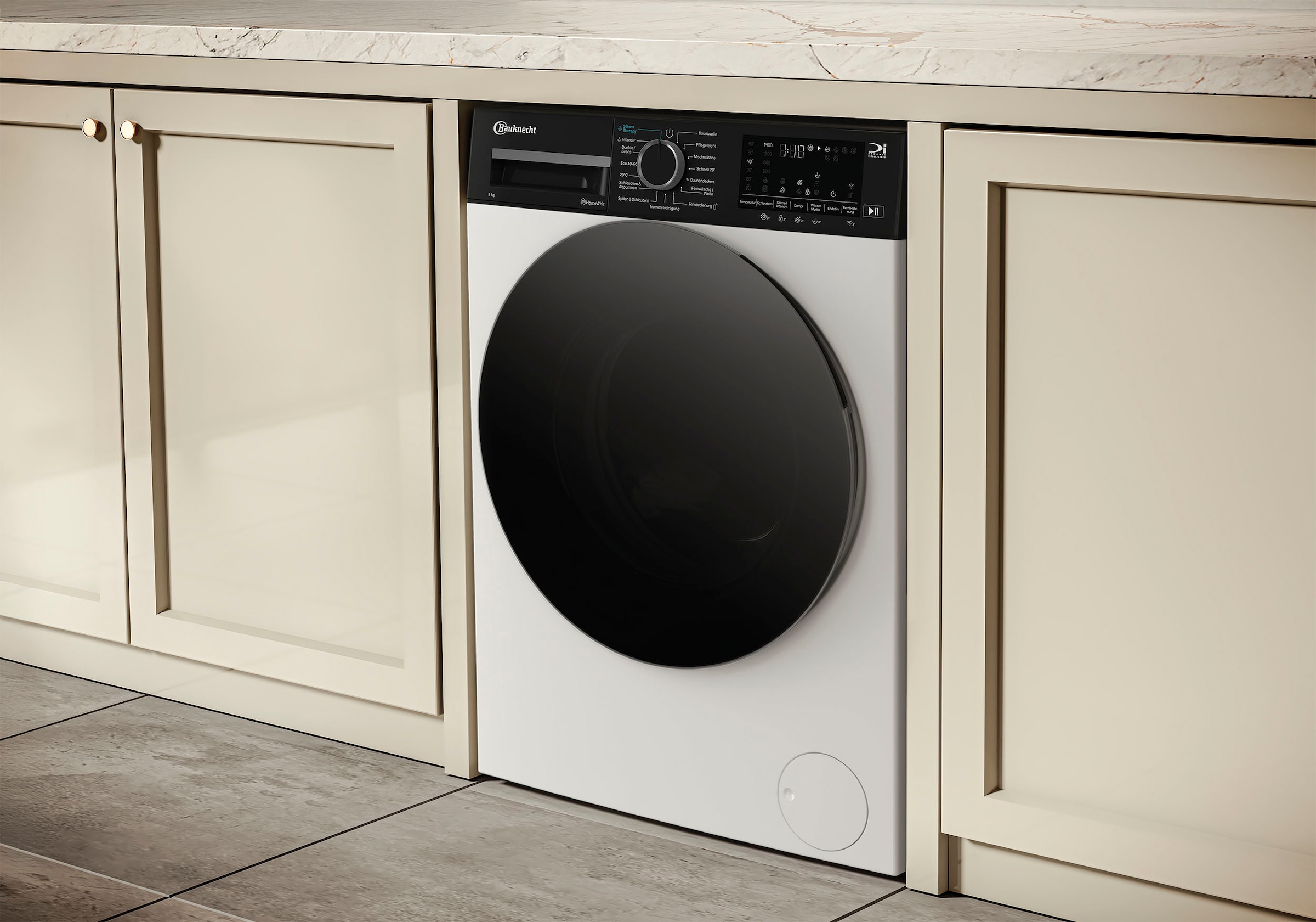 BAUKNECHT Waschmaschine »B WM Smart Eco 9A« 9 kg 1400 U/min Adaptive Wash – Intelligente Anpassung für perfekte Waschergebnisse