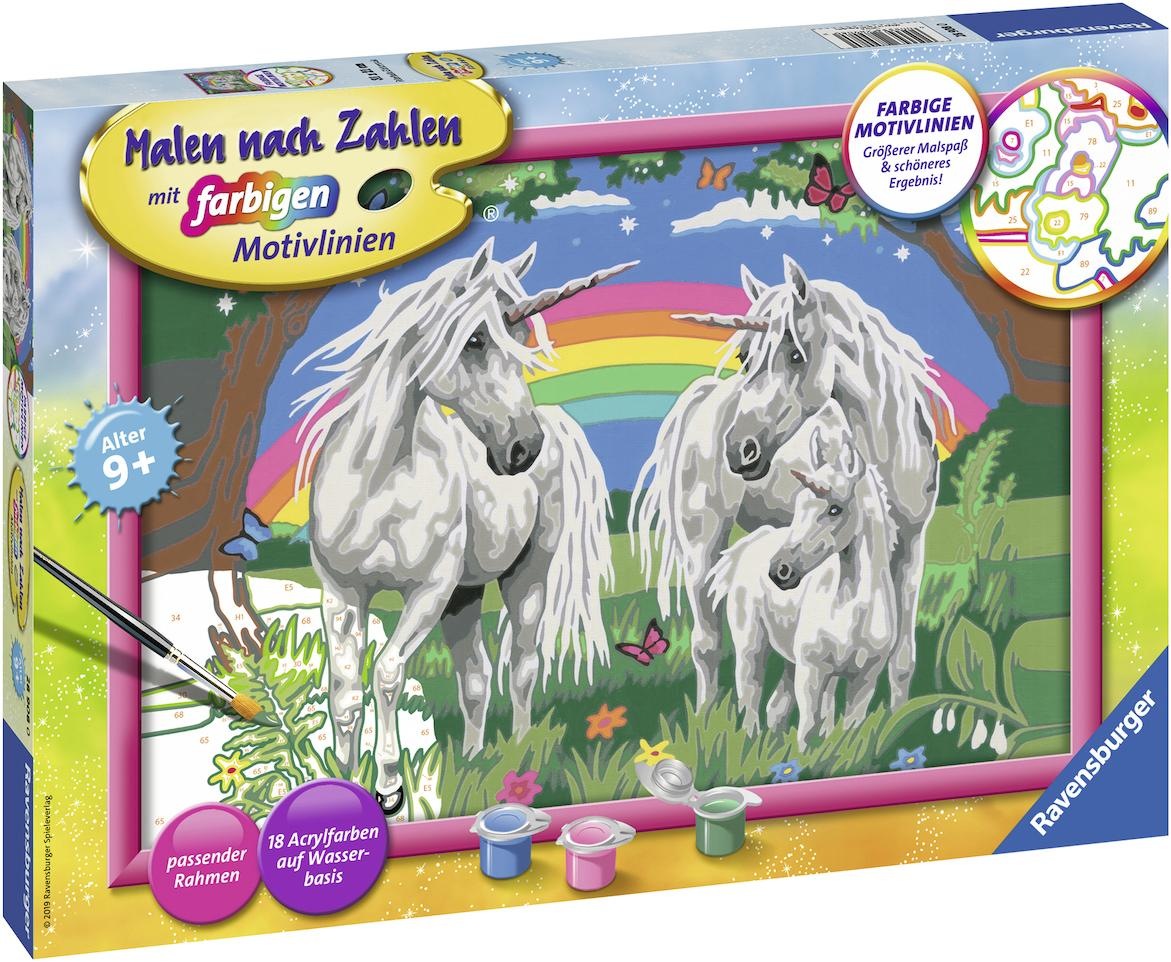 Ravensburger Malen nach Zahlen »Fabelhafte Einhornwelt«, Made in Europe