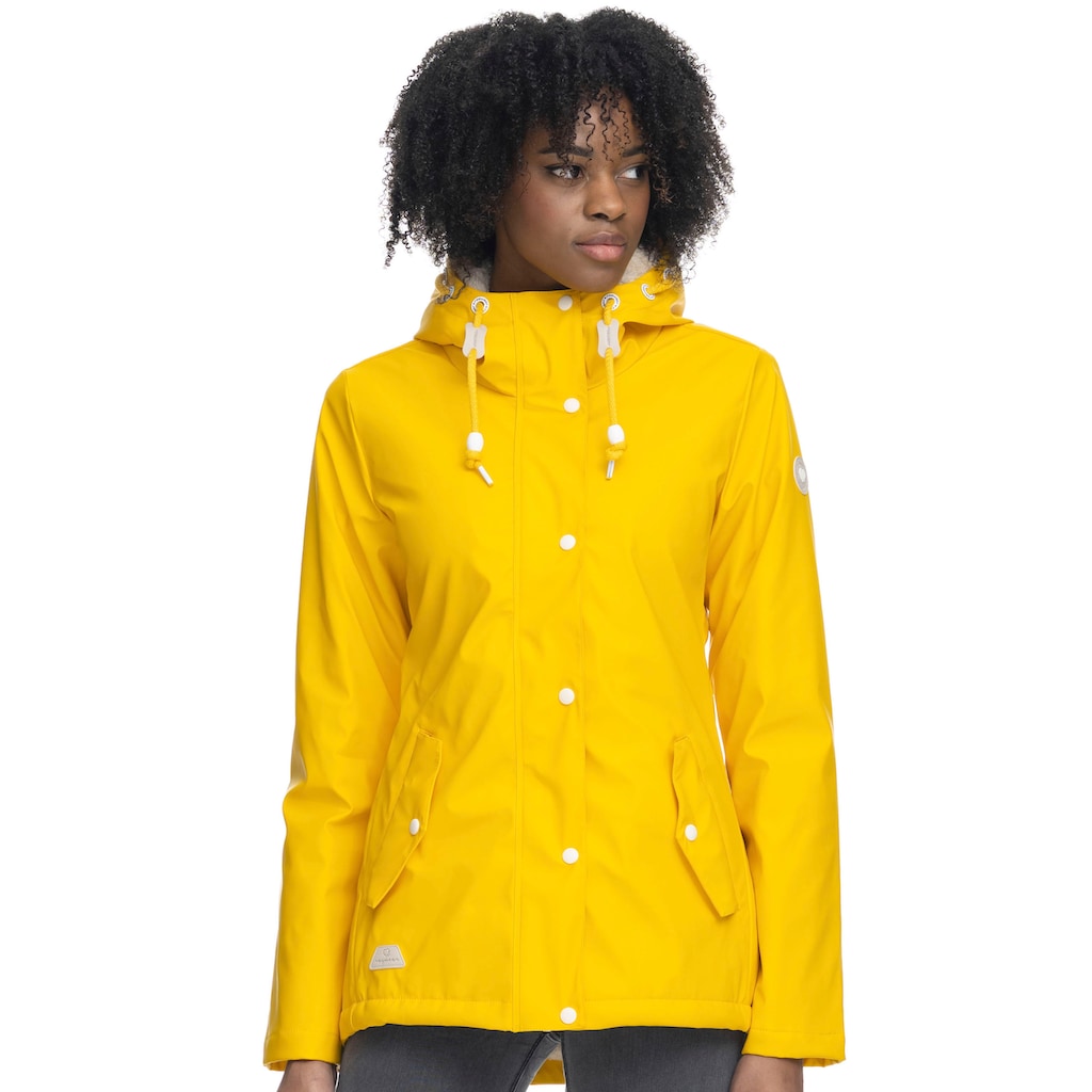 Ragwear Regenjacke »MARGE«, mit Kapuze, Waterproof, aus wasserabweisendem Material mit abgedichteten Nähten