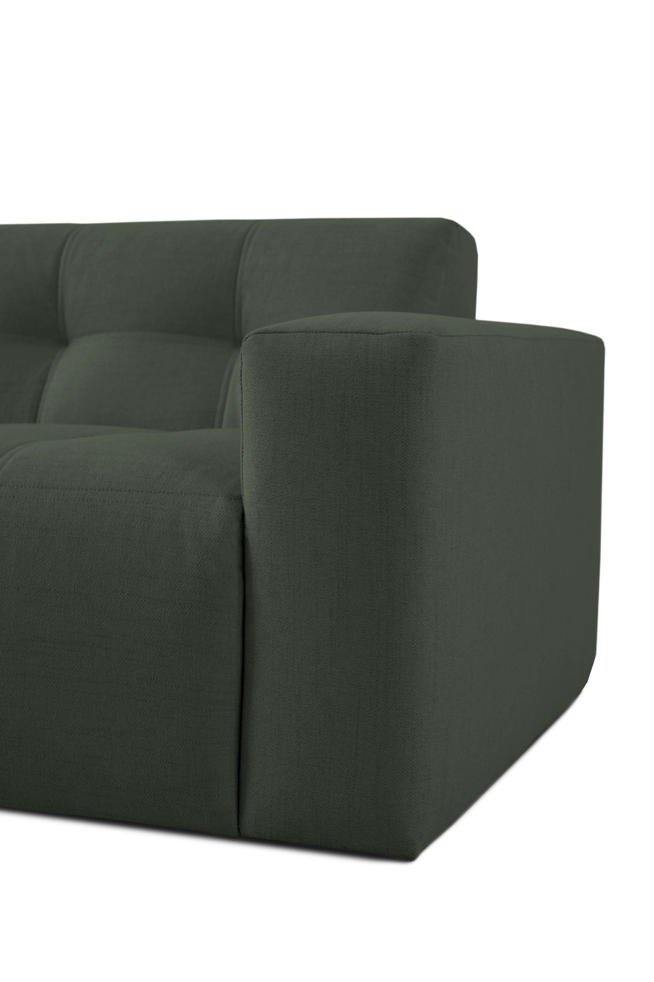 INOSIGN Ecksofa »Tapley«, Breite 221 cm, L-Form, Struktur fein, mit Knopfsteppung, bodentief