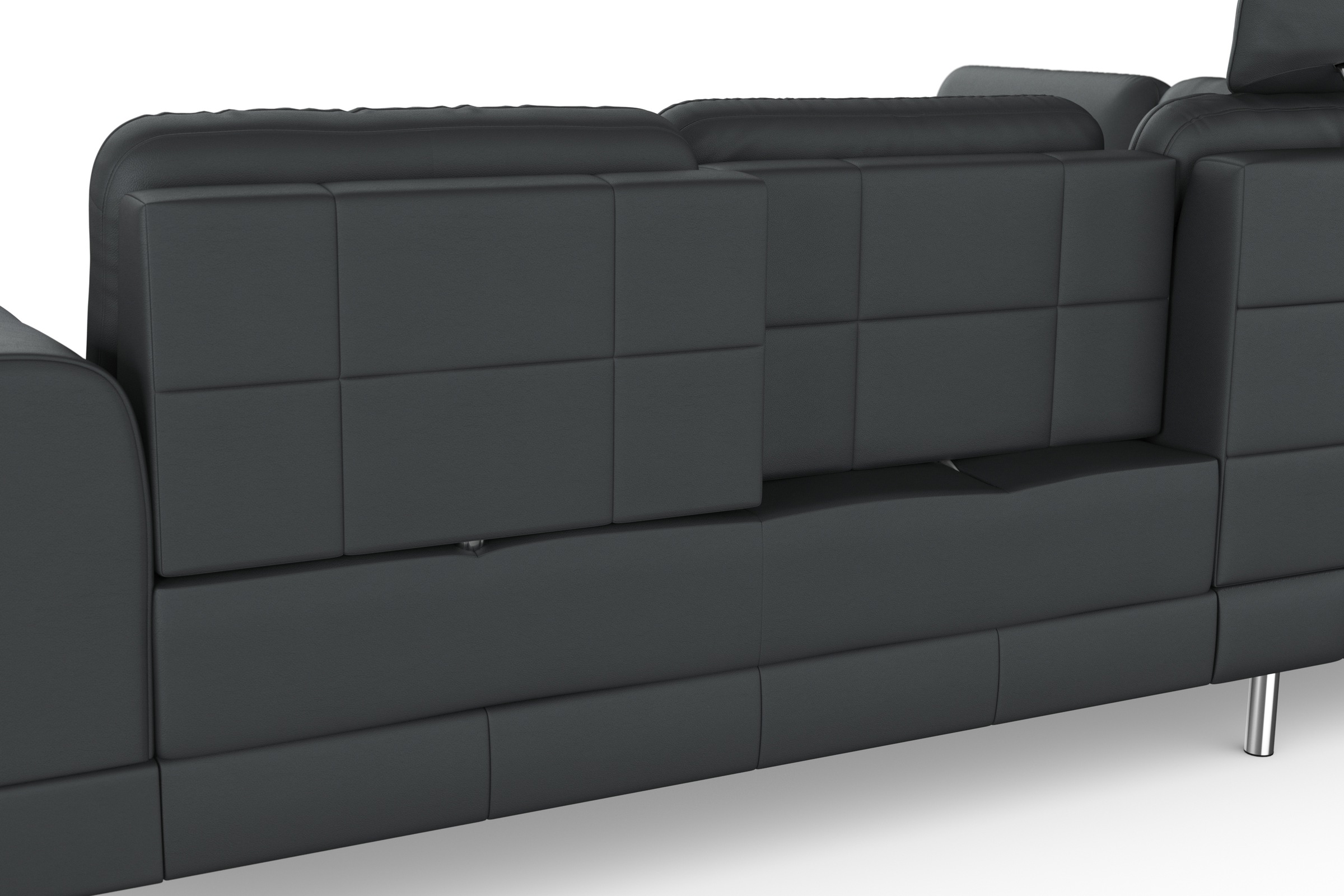sit&more Ecksofa »Bendigo L-Form«, inklusive Sitztiefenverstellung, Bodenfreiheit 12 cm, in 2 Fußfarben