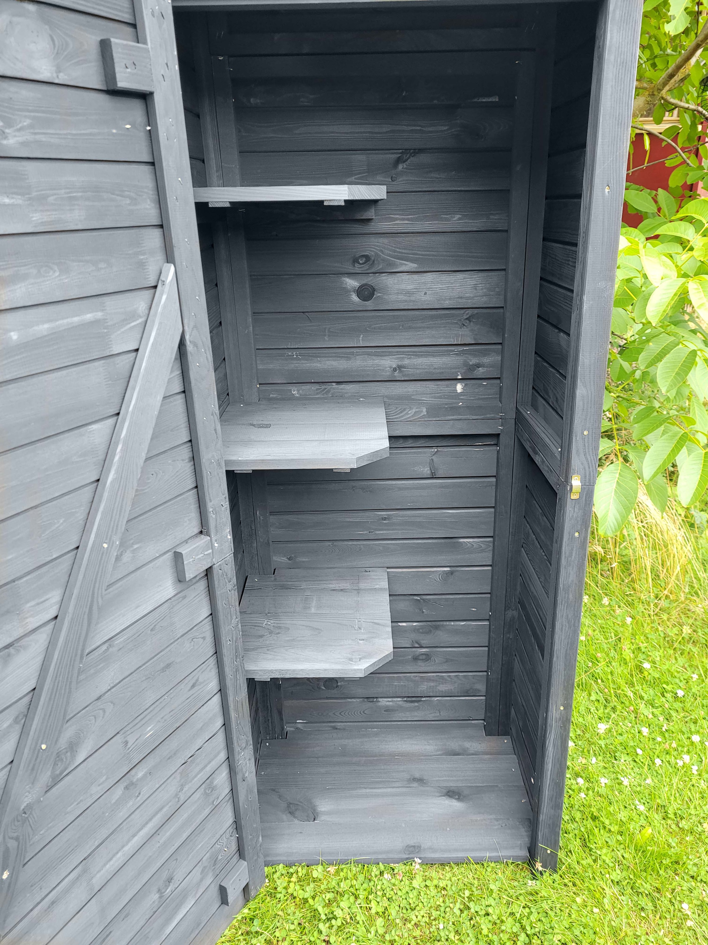 promadino Garten-Geräteschrank »Babylon«, besonders Platzsparend, mit drei Ablageflächen