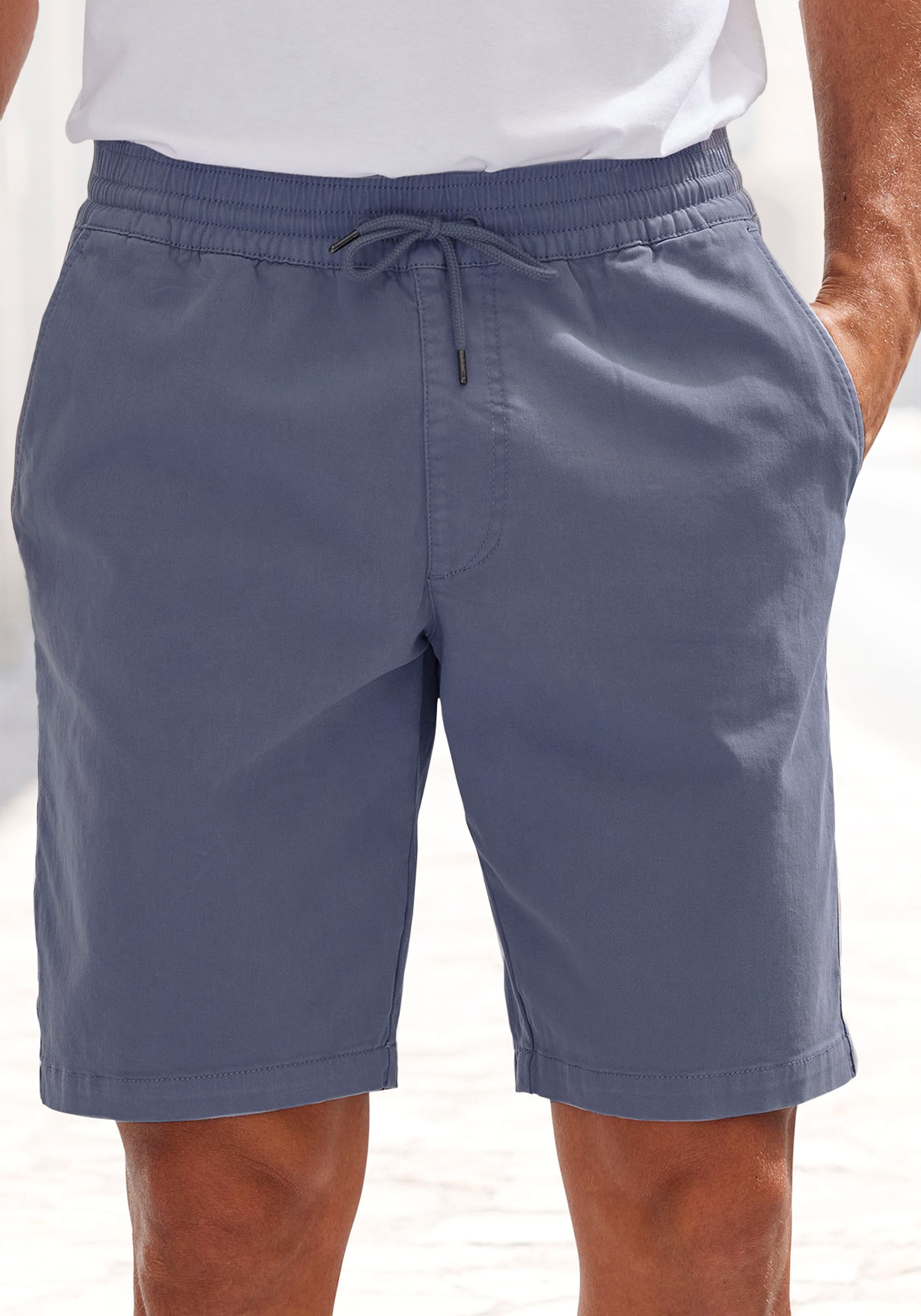 John Devin Shorts »Bermuda«, kurze Hose aus elastischer Baumwoll-Qualität