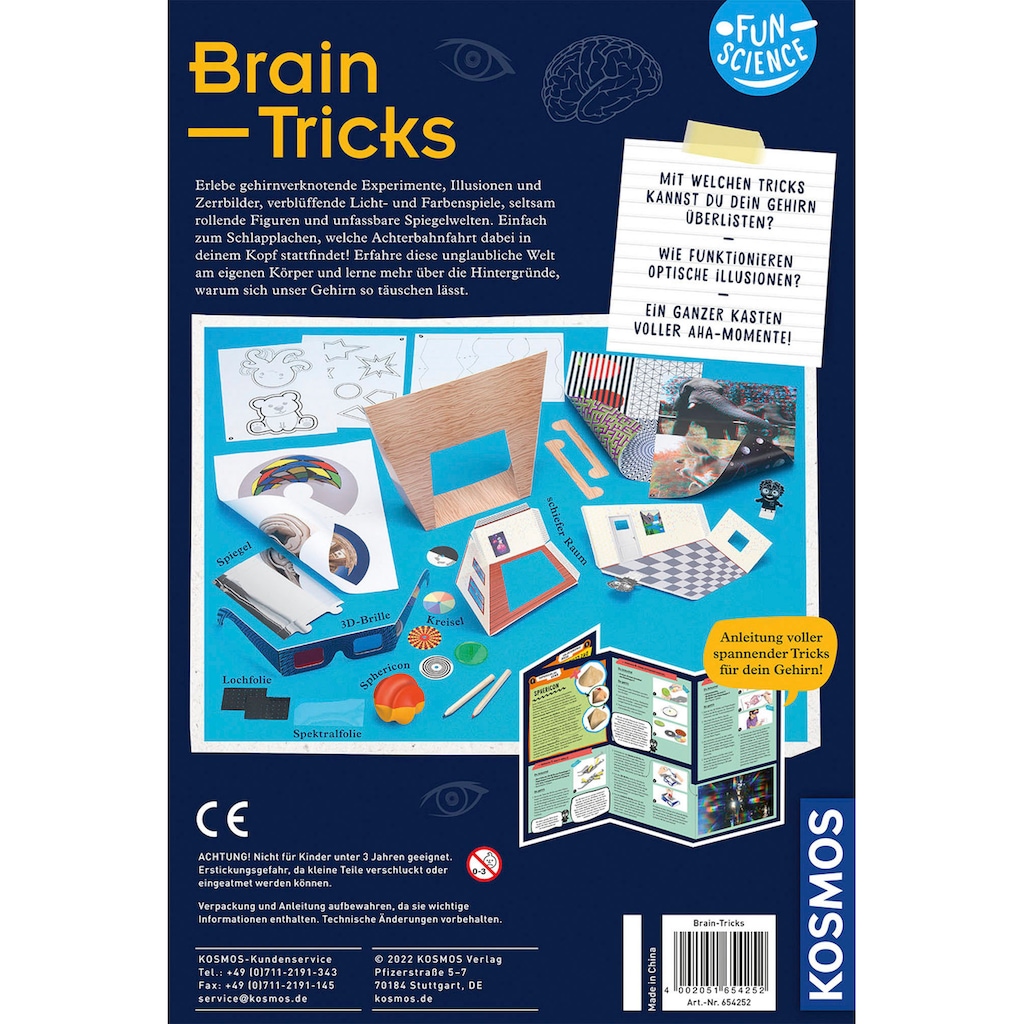 Kosmos Experimentierkasten »Fun Science Brain Tricks«