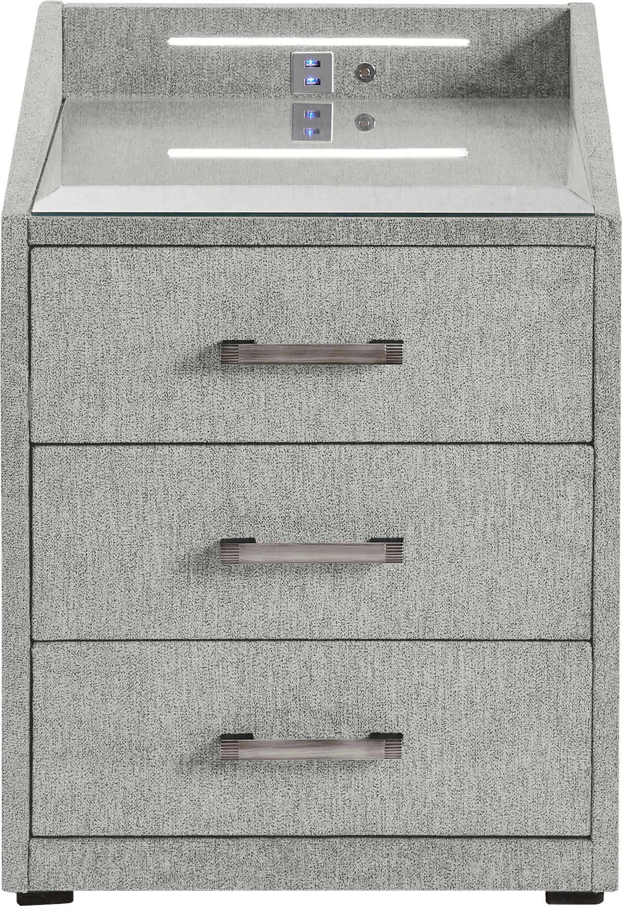 ED EXCITING DESIGN Nachtkonsole »Moon«, mit LED-Beleuchtung und USB-Anschluss & USB-C-Anschluss