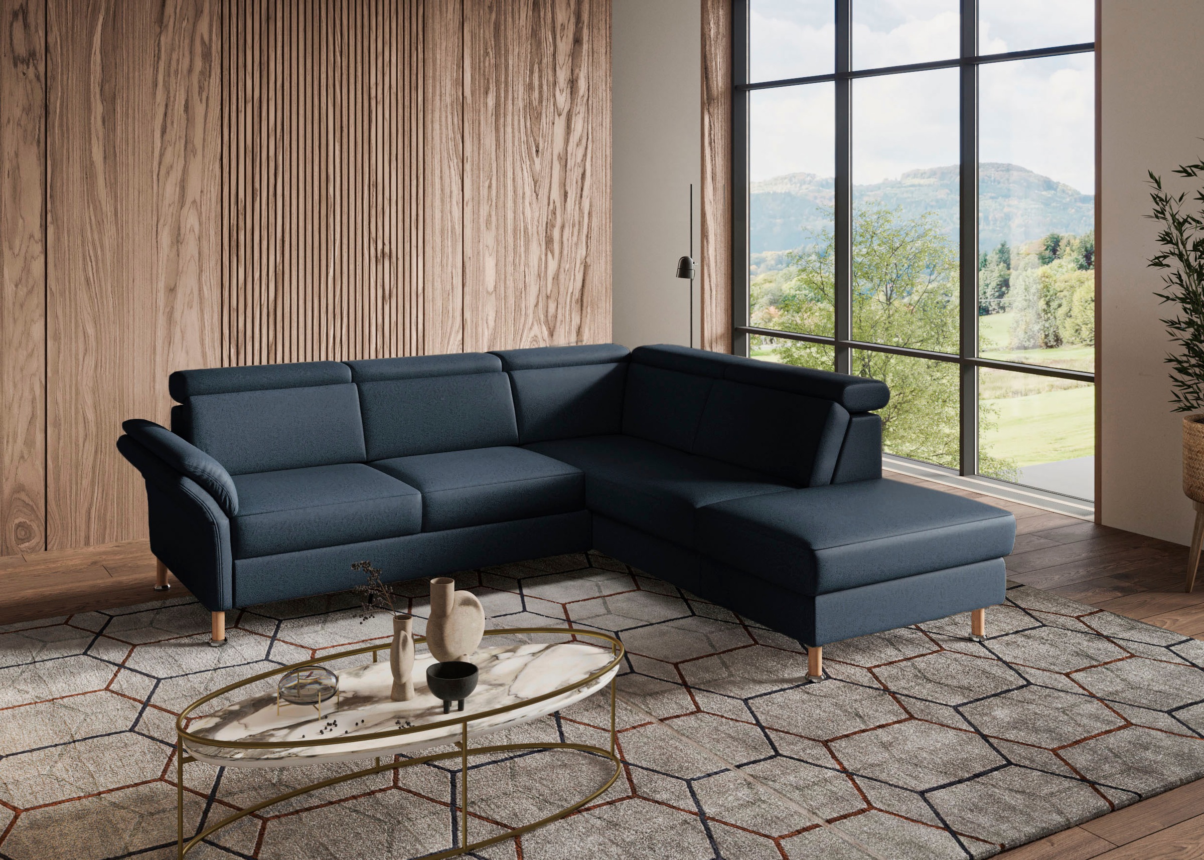 Home affaire Ecksofa »Calypso L-Form«, mit Relaxfunktion motorisch im Sofa 2,5- Sitzer