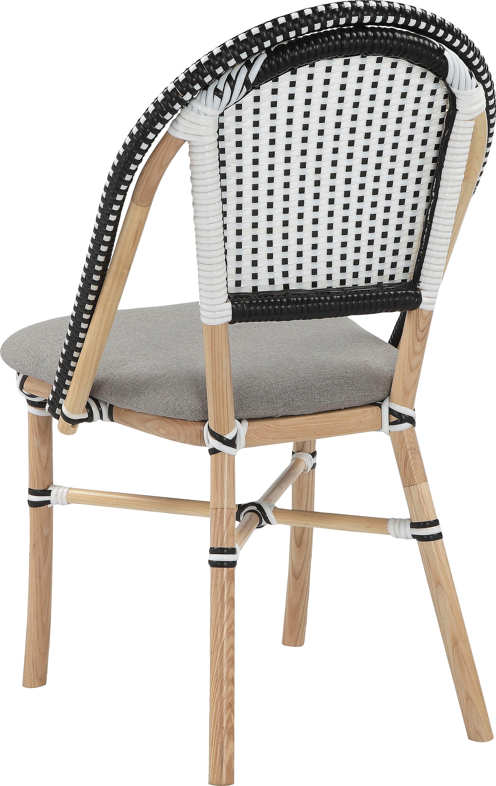 Home affaire Esszimmerstuhl »Rue de Belliard, TOPSELLER!«, 1 St., Webstoff Bezug, massives Eschenholz Beingestell, Sitzhöhe 46,5 cm