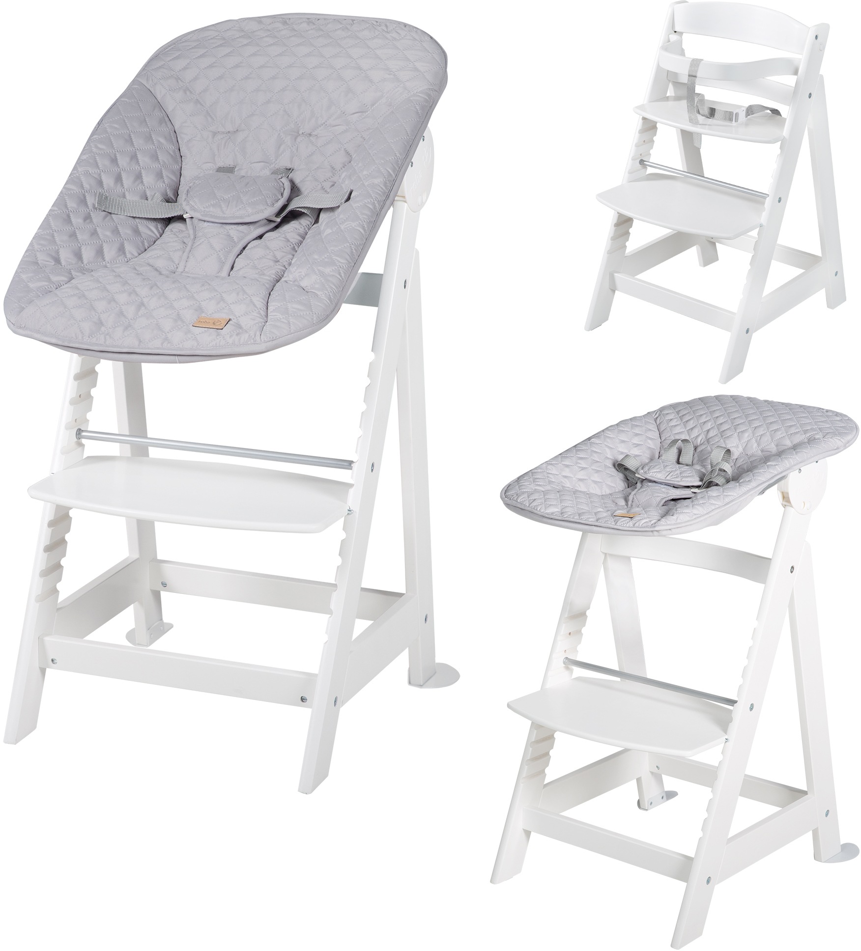 roba® Hochstuhl »Treppenhochstuhl 2-in-1 Set Style, Born Up«, mit Neugebore günstig online kaufen