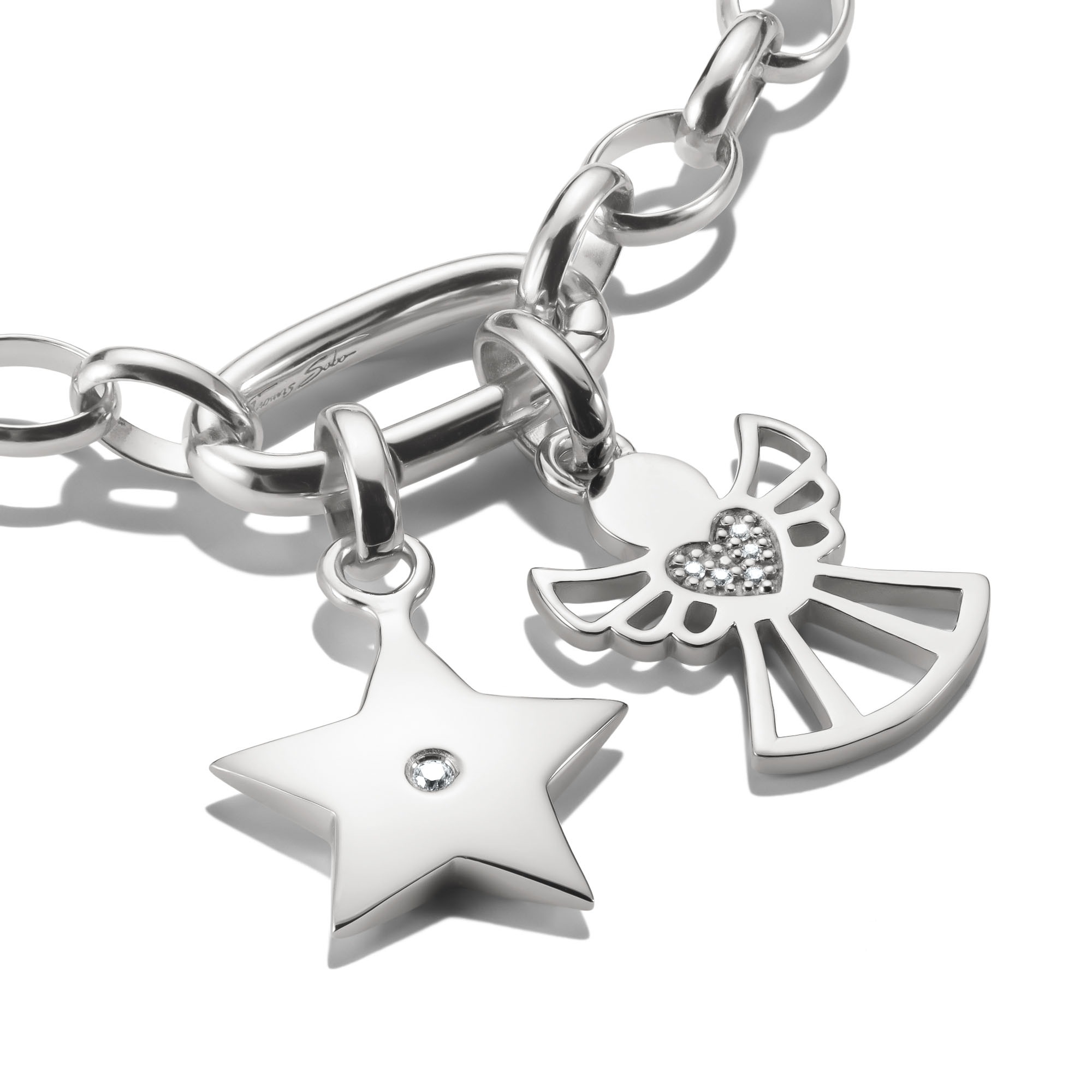 THOMAS SABO Charm-Einhänger »Charm Beschützer der Liebe - Connect, CC1242-051-14, CC1242-414-14«, mit Zirkonia (synth.)