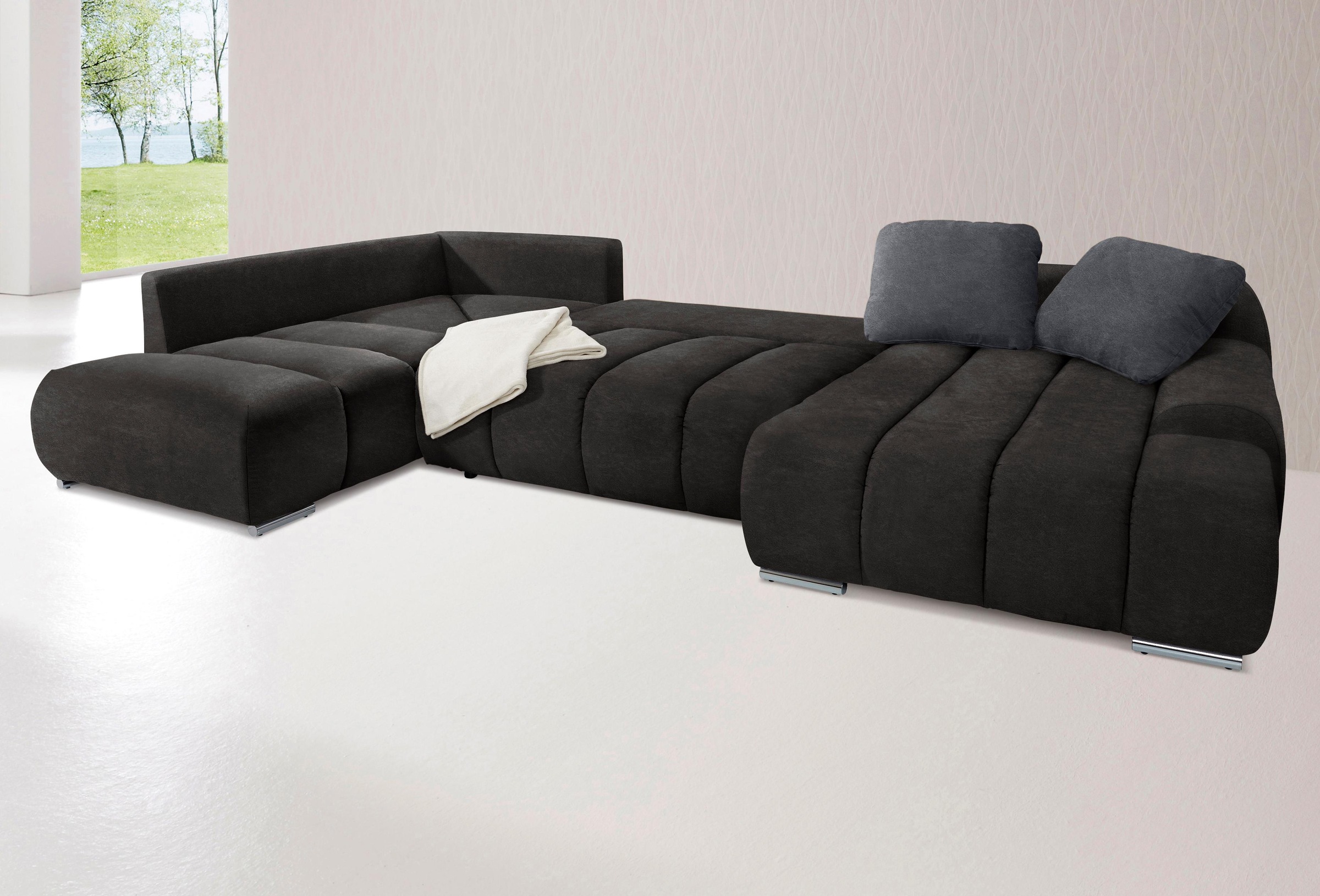 INOSIGN Wohnlandschaft »Bono U-Form« wahlweise mit Bettfunktion günstig online kaufen