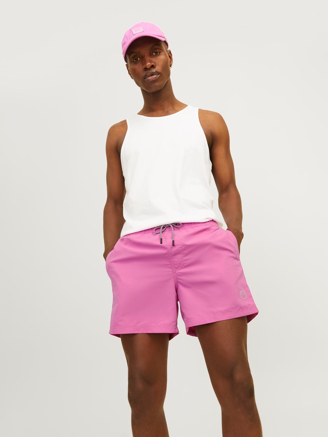 2. Bild von Jack & Jones Badeshorts »JPSTFIJI JJSWIM SOLID SN LY«, gut geschnittene Schwimm-Shorts für den Strand aus recyceltem Garn