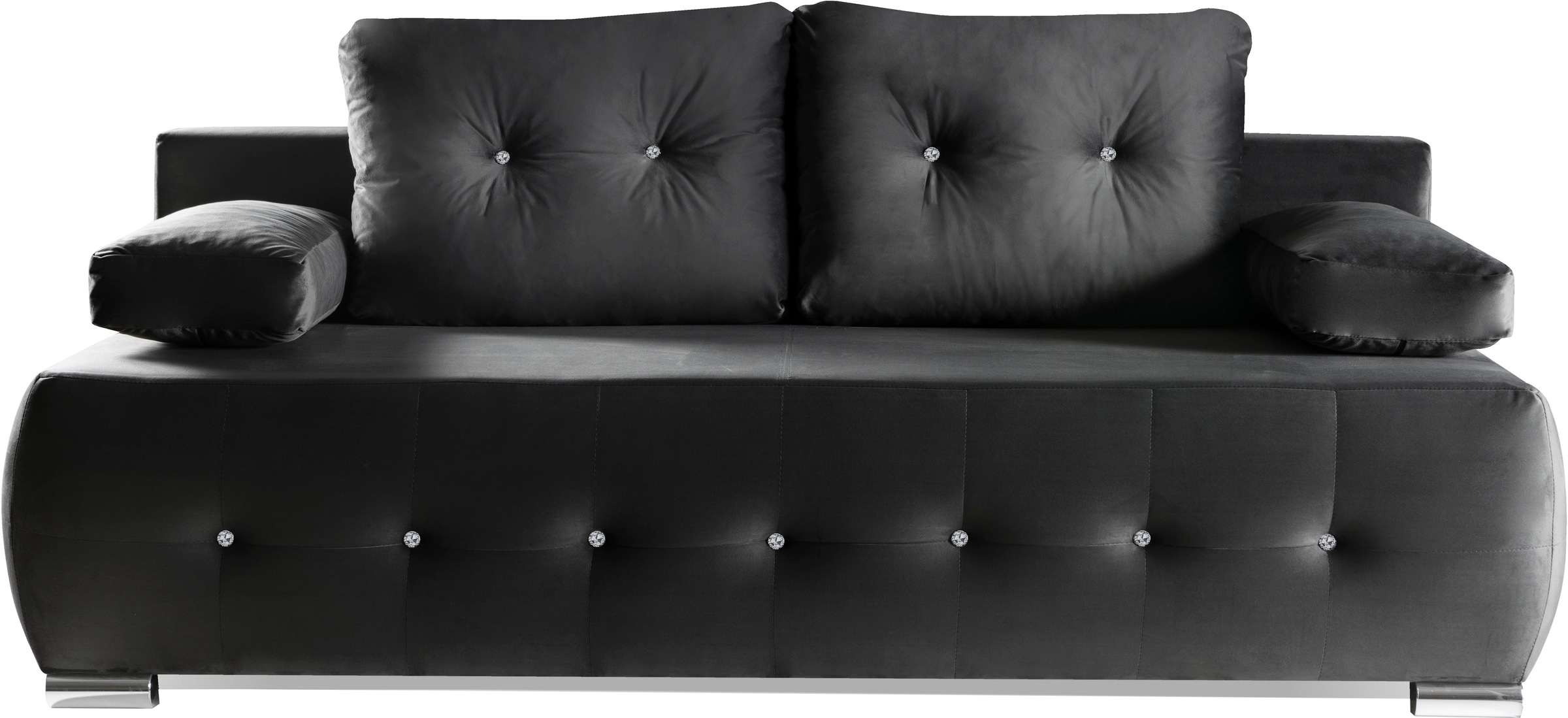 WERK2 Schlafsofa »Monaco«, 2-Sitzer Schlafcouch mit Bettkasten & funkelnden günstig online kaufen