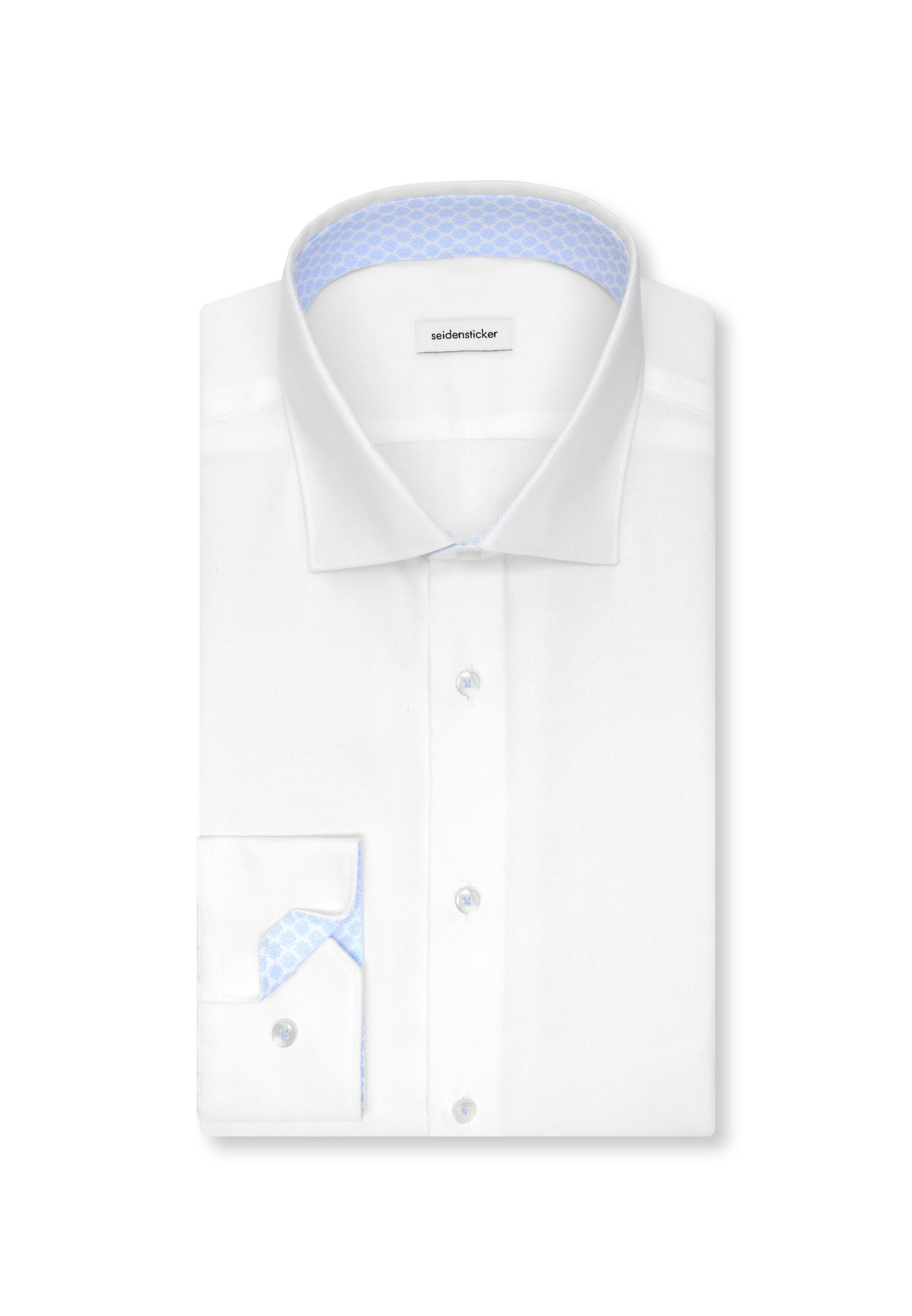 seidensticker Businesshemd »Schwarze Rose« Shaped 1/1 Kentkragen Struktur