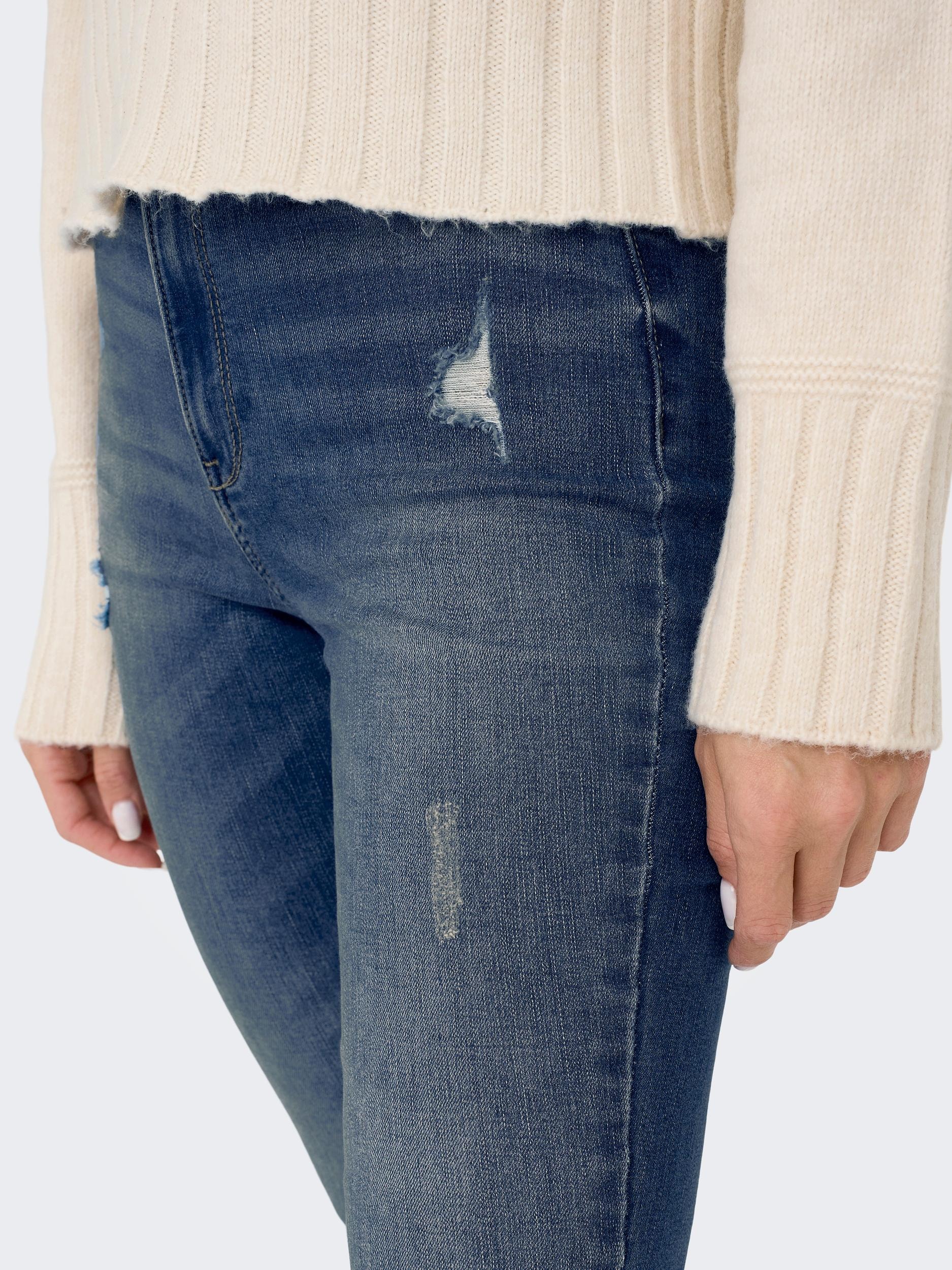 ONLY Skinny-fit-Jeans »ONLROSE – Skinny-Jeans mit hoher Taille und modischer Waschung«, skinny fit, modisch, Denim, Baumwollmischung