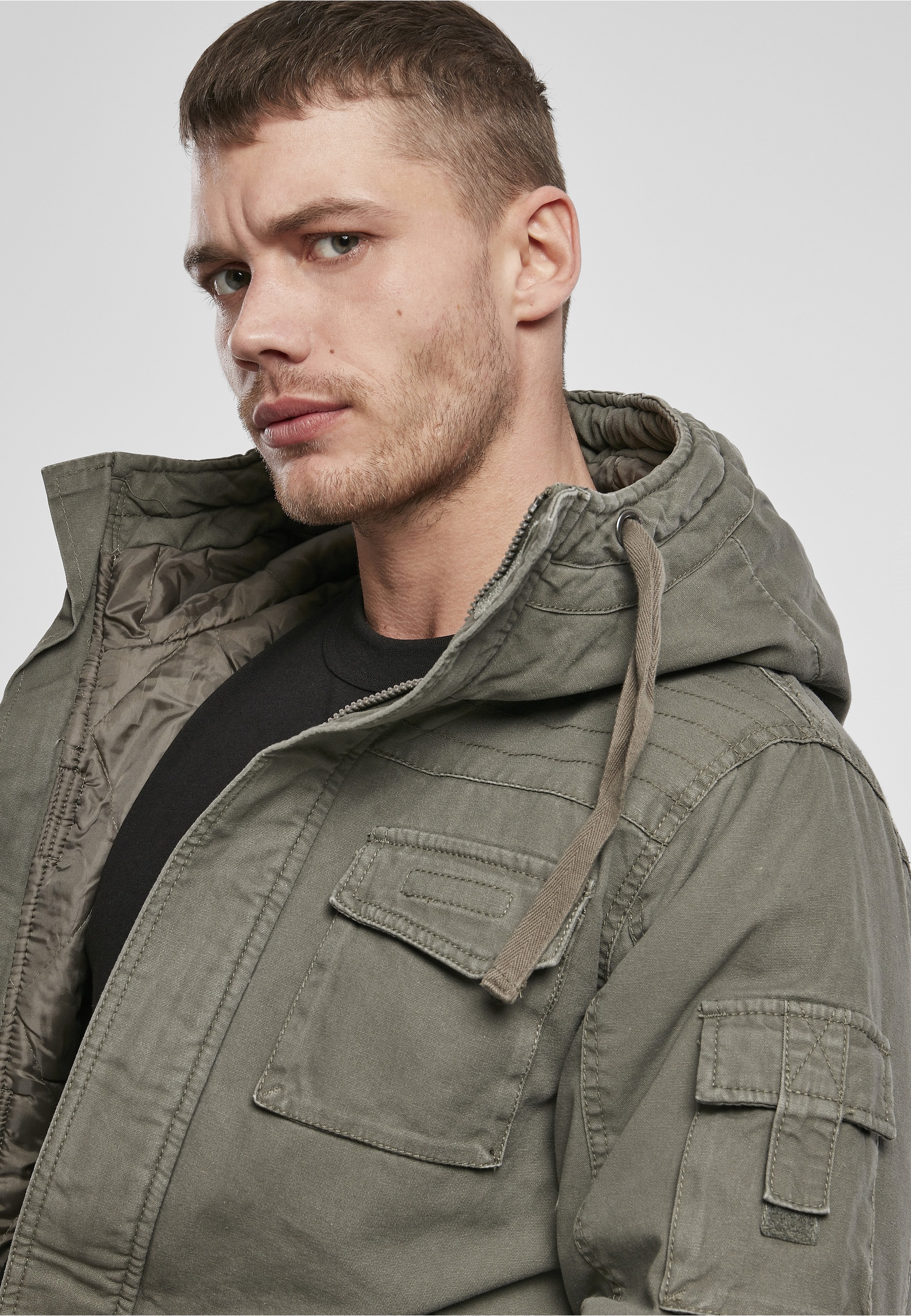 Brandit Winterjacke »Brandit Herren Bronx Winter Jacket« 1 Stk. tlg. mit Kapuze