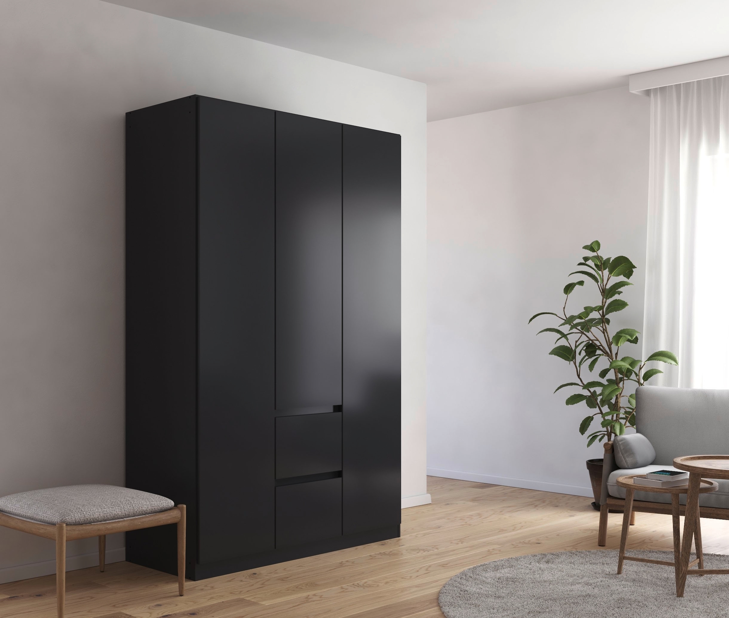 rauch Drehtürenschrank »Kleiderschrank Schrank Garderobe Garderobenschrank MAINZ«, grifflose Front, Außentüren mit Push-to-Open Funktion MADE IN GERMANY