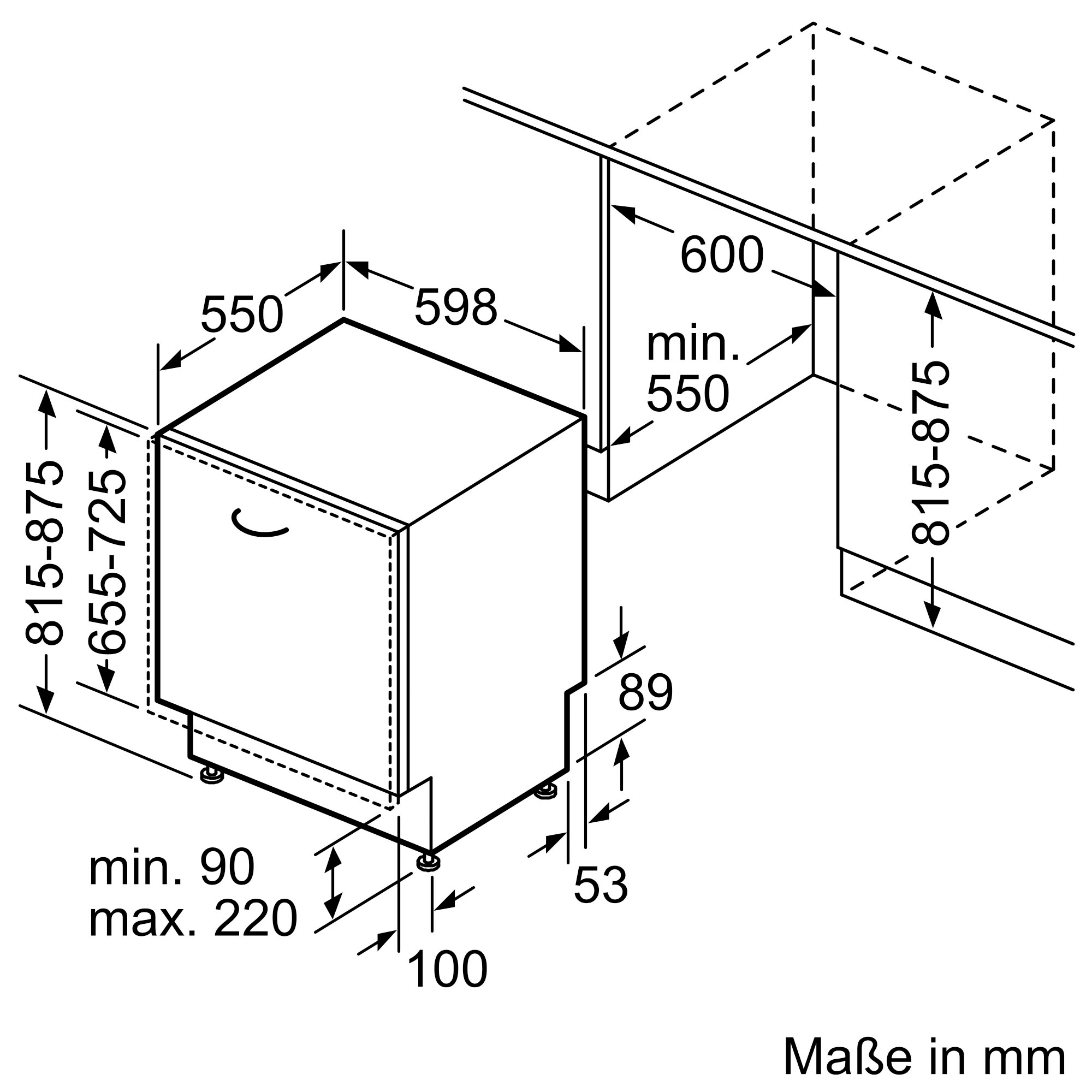 NEFF vollintegrierbarer Geschirrspüler »S155HTX04E«, 13 Maßgedecke, mit Rack Matic