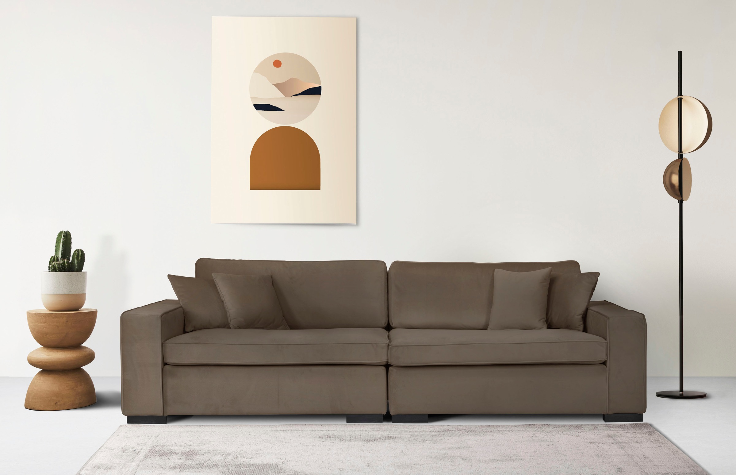 Home affaire 2-Sitzer »Skara XXL« Lounge-Sofa XXL mit Federkern-Polsterung, günstig online kaufen