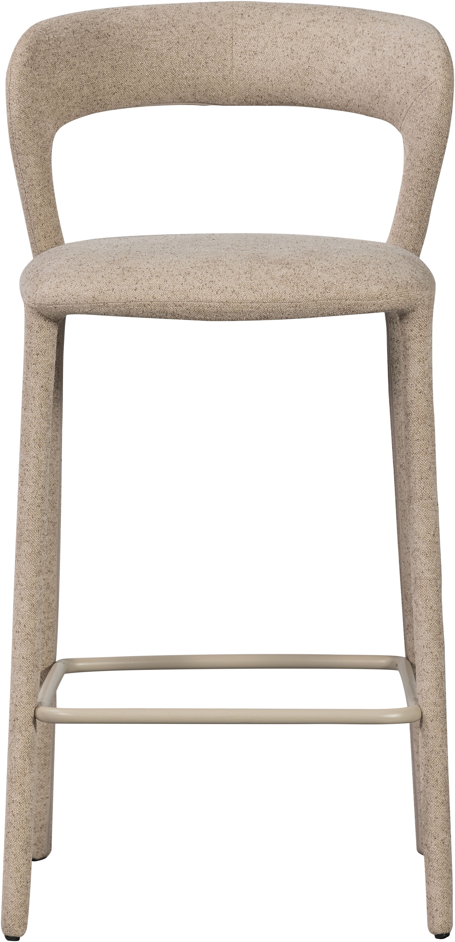 WOOOD Barhocker »Noble mit Fußstütze und vollständig gepolstertem B 48 x T 52 x H 95 cm« Gewebebezug, Belastbarkeit 150 kg, hohe Verschleißfestigkeit