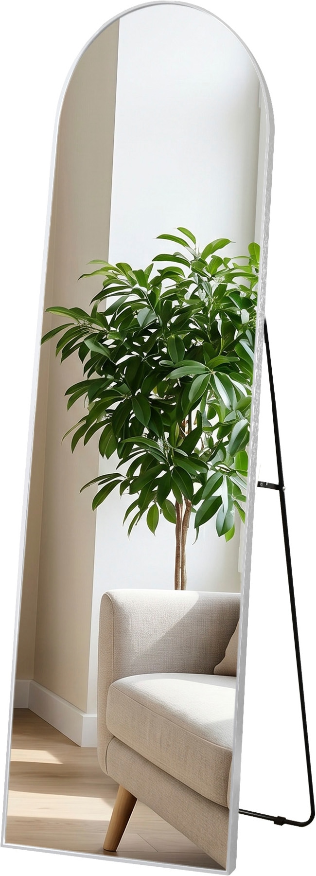 OTTO home Spiegel »Standspiegel Addrik, wahlweise in 2 Größen 150x40cm oder 180x60cm« Ganzkörperspiegel mit Sicherheitsglas, in verschiedenen Farben