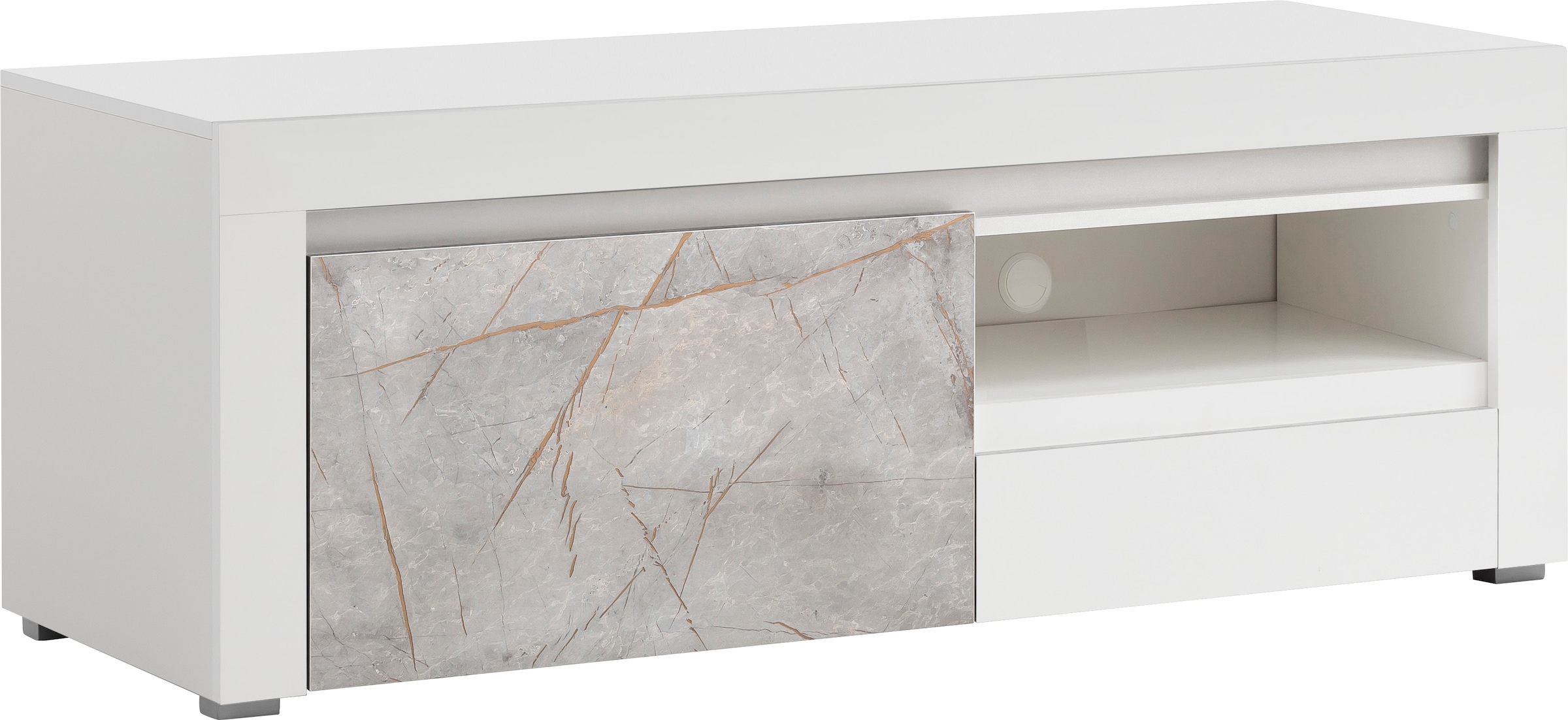 Home affaire Lowboard »Stone Marble«, mit einem edlen Marmor-Optik Dekor,  Breite 140 cm online bestellen