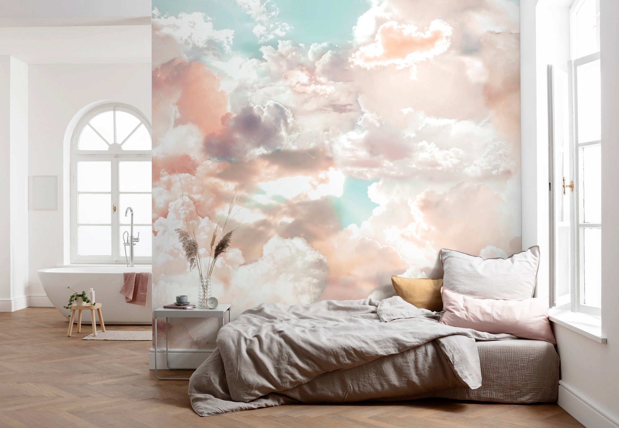 Komar Vliestapete »Digitaldruck Vlies -  Mellow Clouds - Größe 350 x 250 cm« bedruckt glatt Wohnzimmer, Schlafzimmer