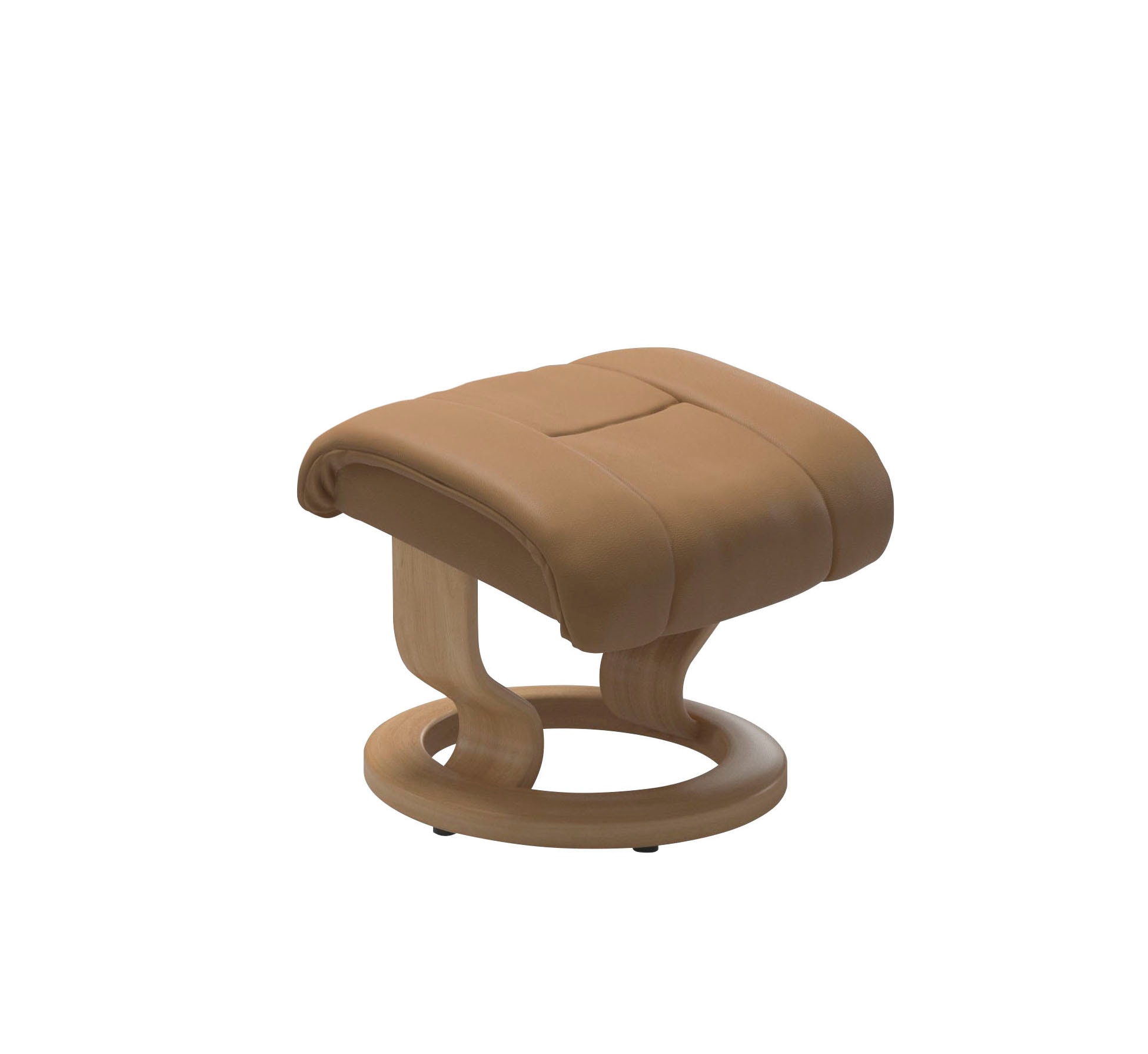 Stressless® Relaxsessel »Reno«, (Set, Relaxsessel mit Hocker), mit Hocker, mit Classic Base, Größe S, M & L, Gestell Eiche