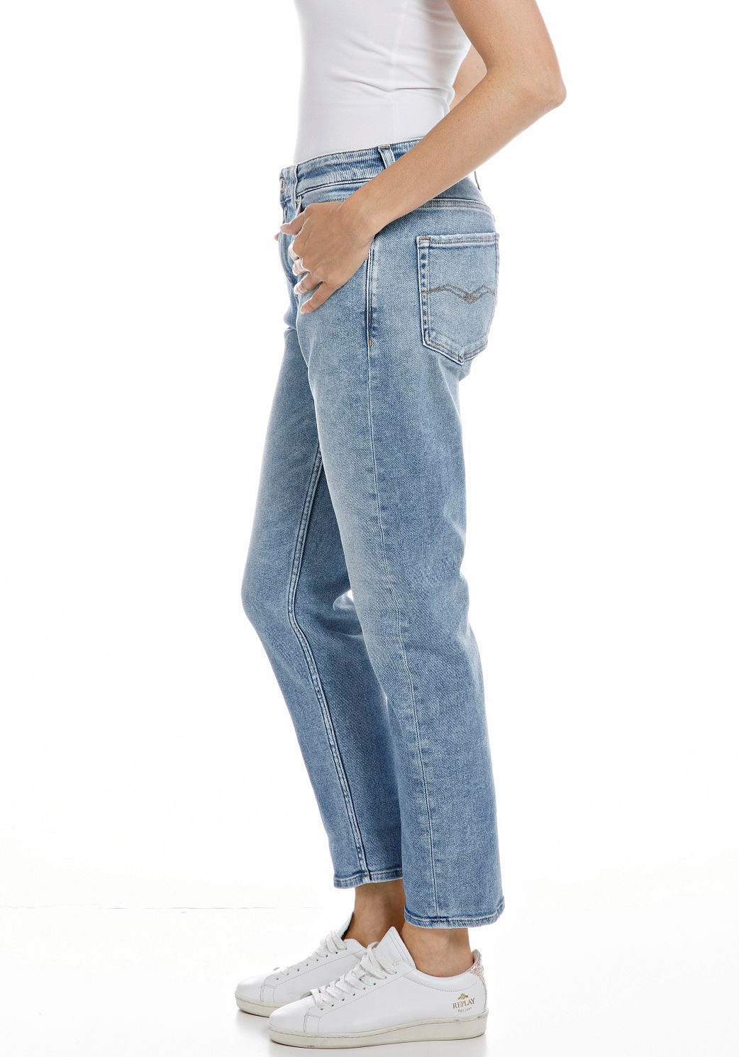 »MARTY«, bestellen Waschung Boyfriend-Jeans mit Replay leichter